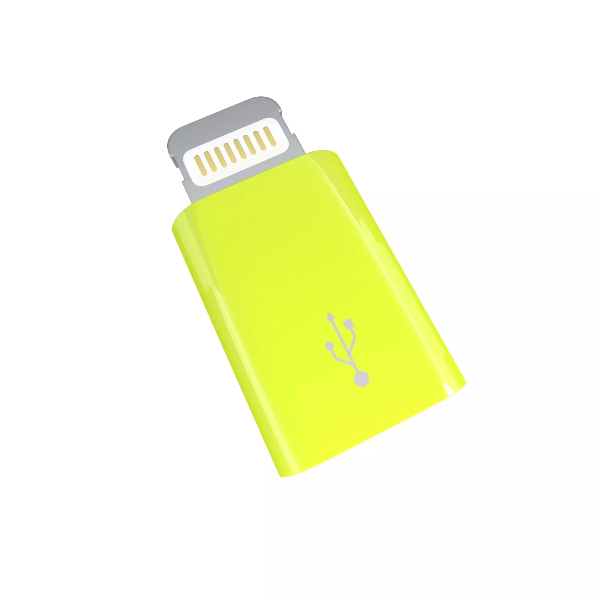 Lightning to Micro USB Converter v1 003 Low-poly 3D model_0
