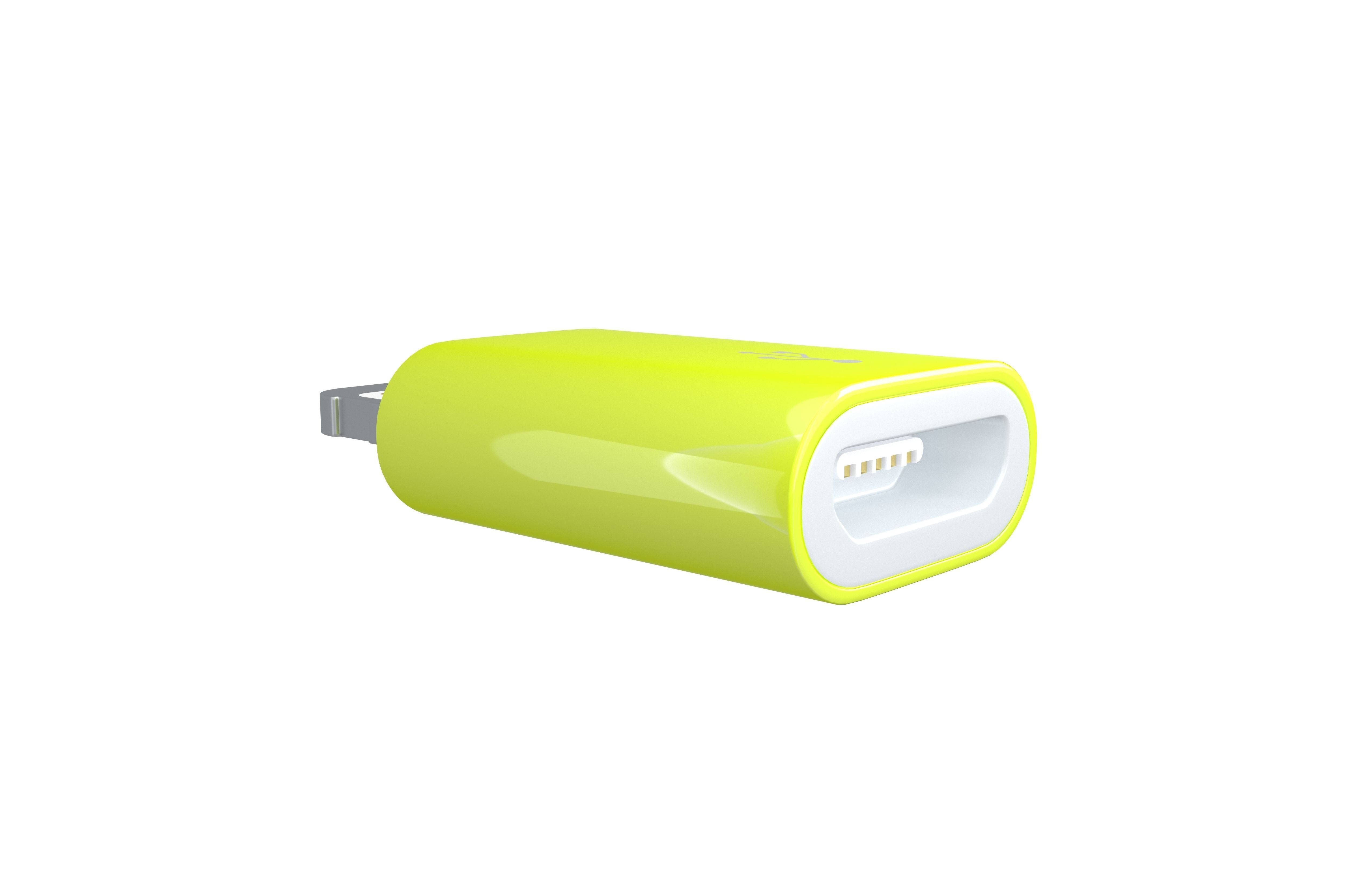 Lightning to Micro USB Converter v1 003 Low-poly 3D model_3