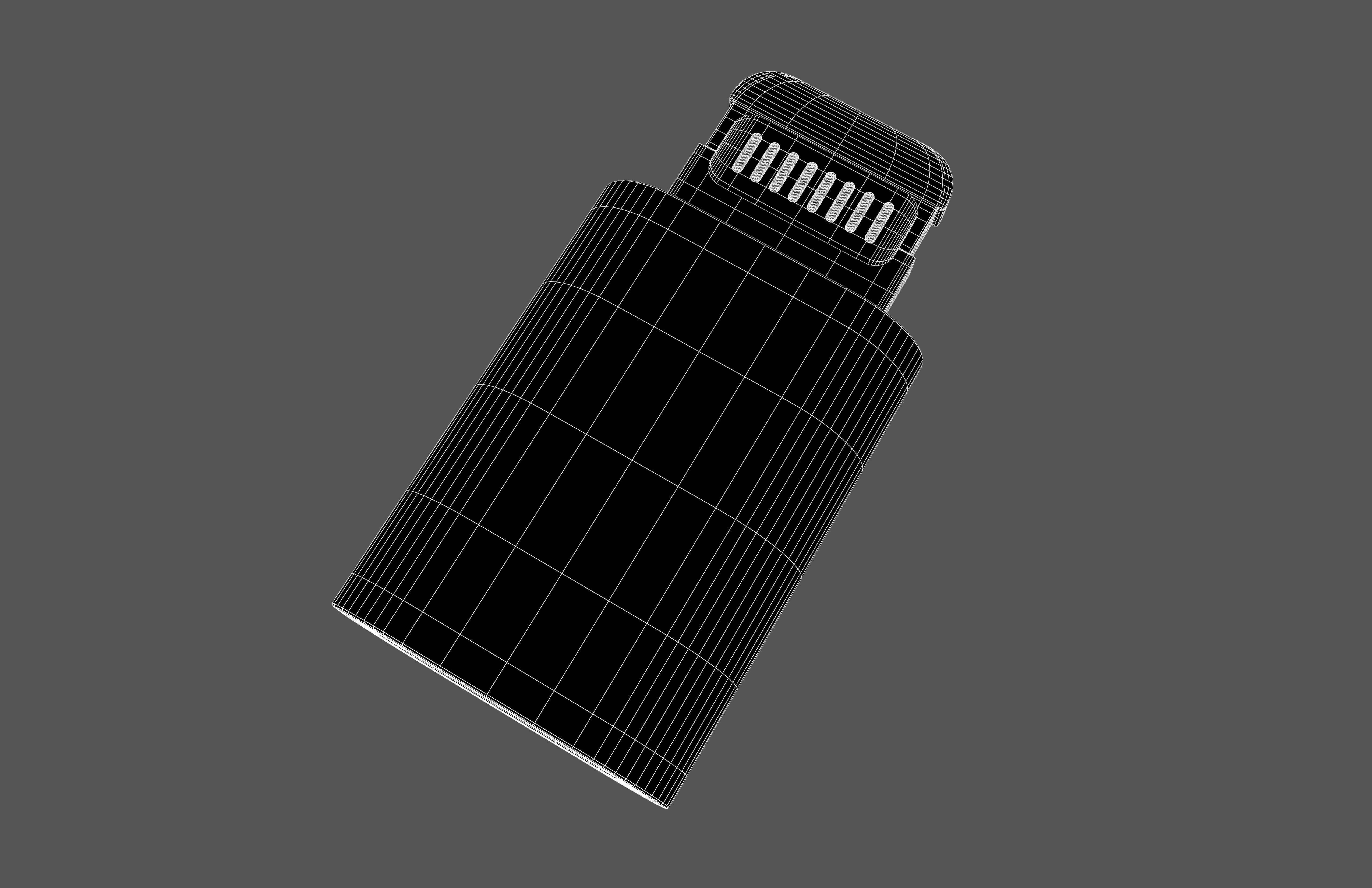 Lightning to Micro USB Converter v1 004 Low-poly 3D model_6