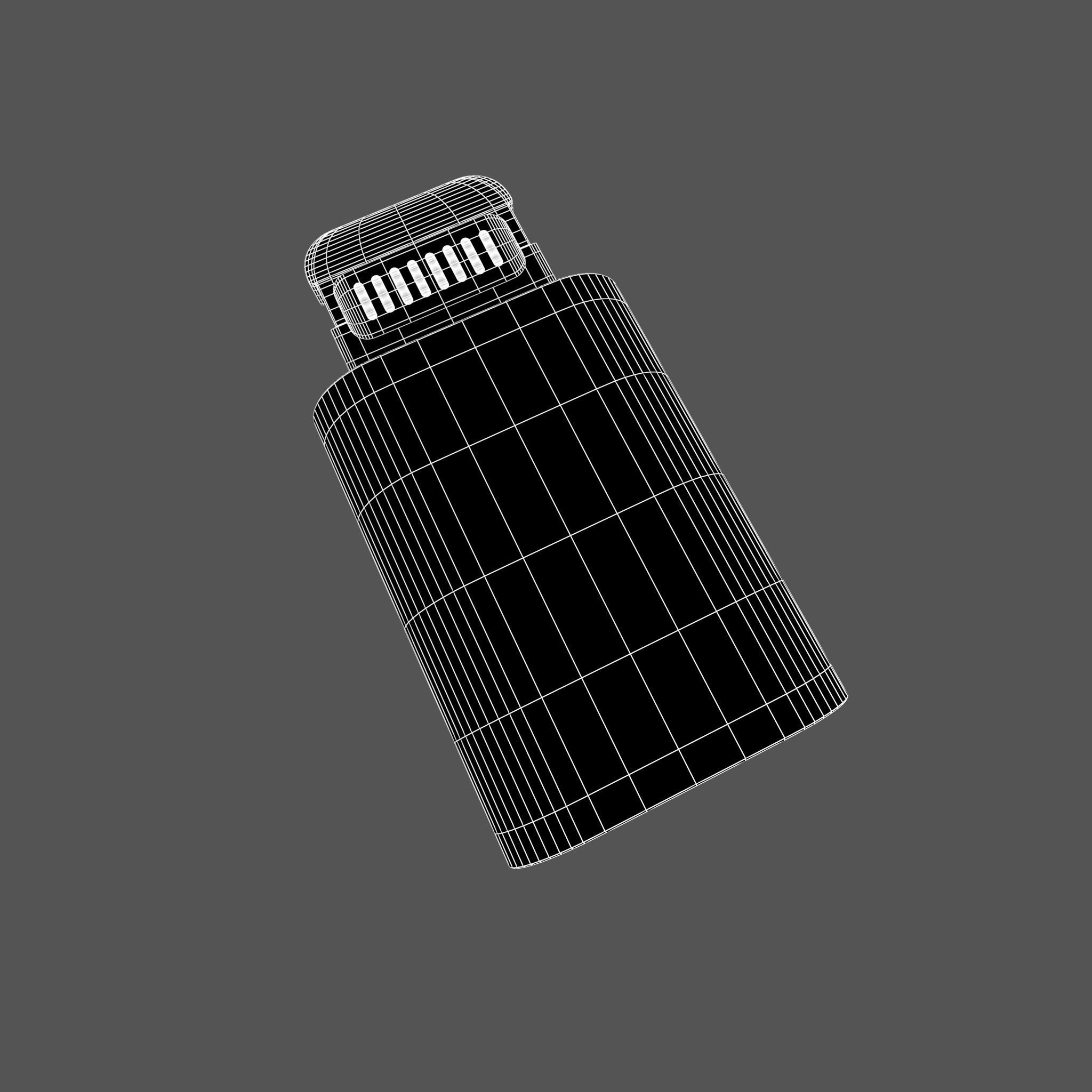 Lightning to Micro USB Converter v1 005 Low-poly 3D model_5