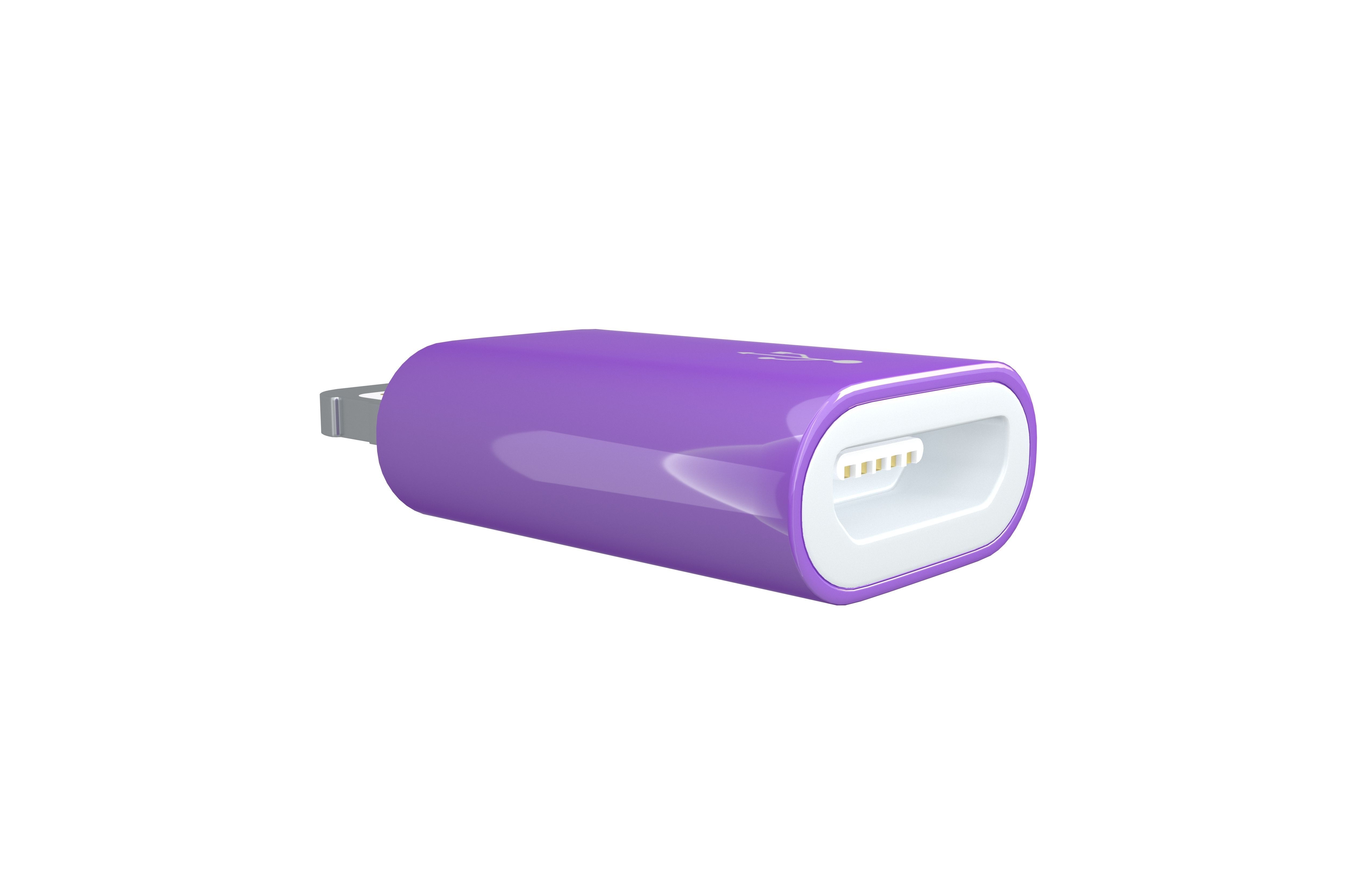 Lightning to Micro USB Converter v1 006 Low-poly 3D model_3