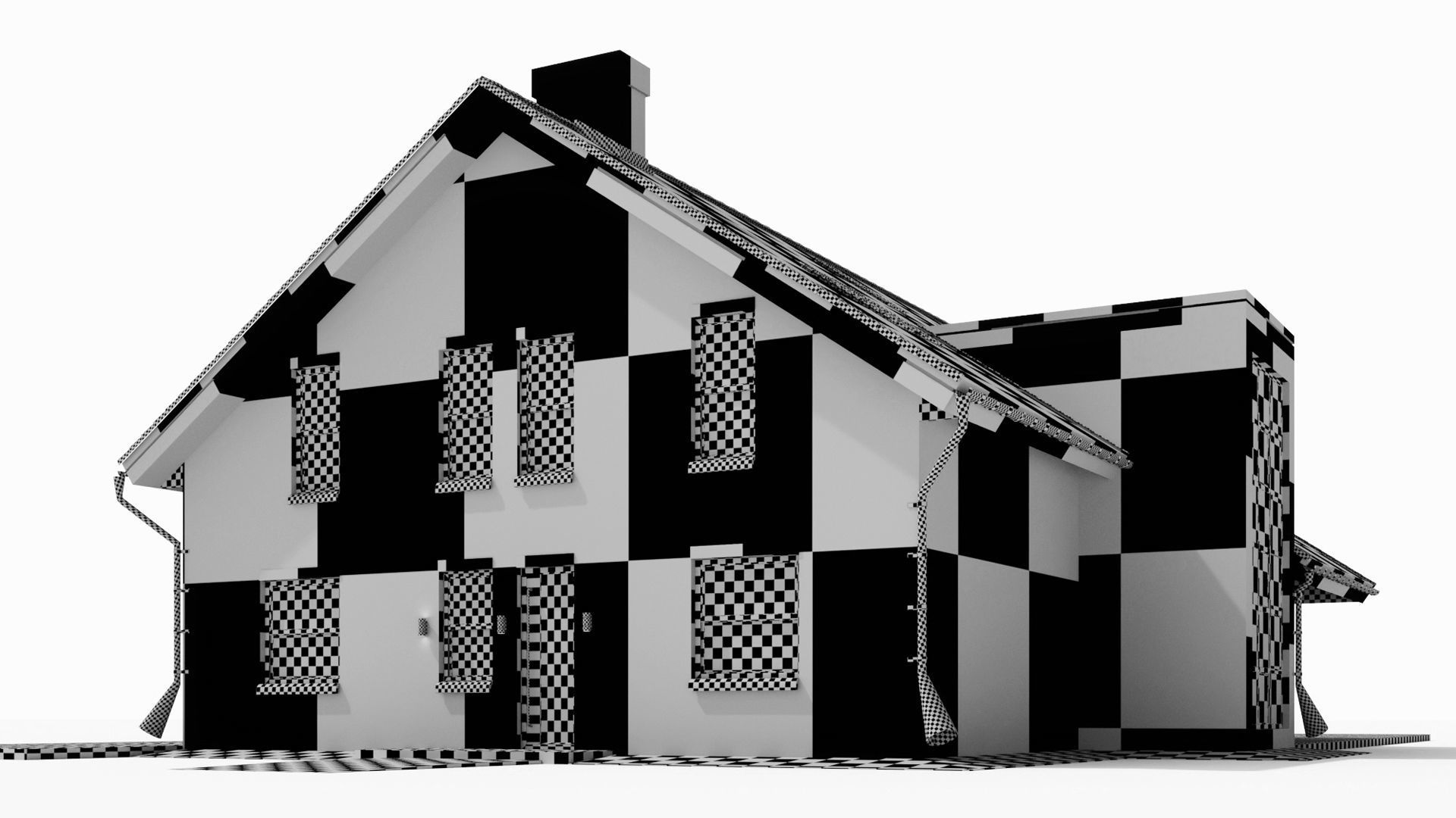 Large cottage with a canopy and a swimming pool 3D model_15