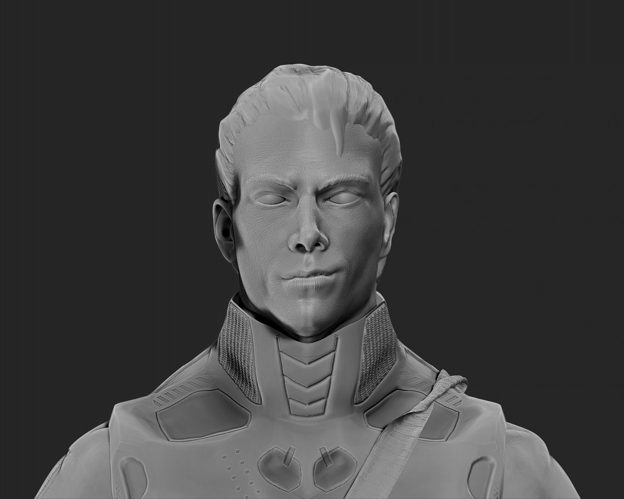 Futuristic Male Character 3D model_9