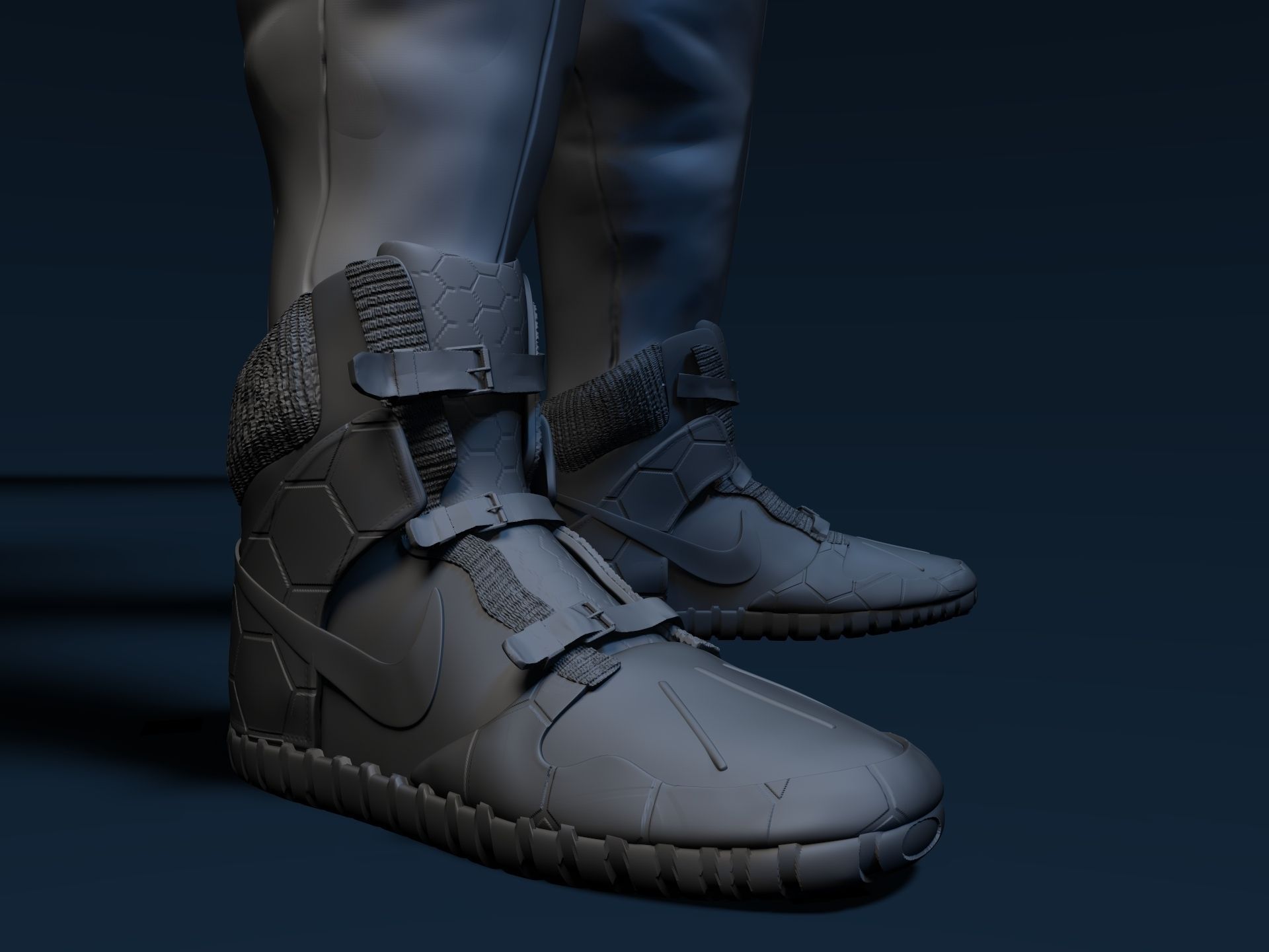 Futuristic Male Character 3D model_4