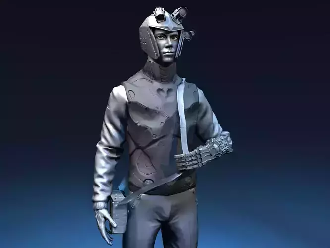 Futuristic Male Character 3D model