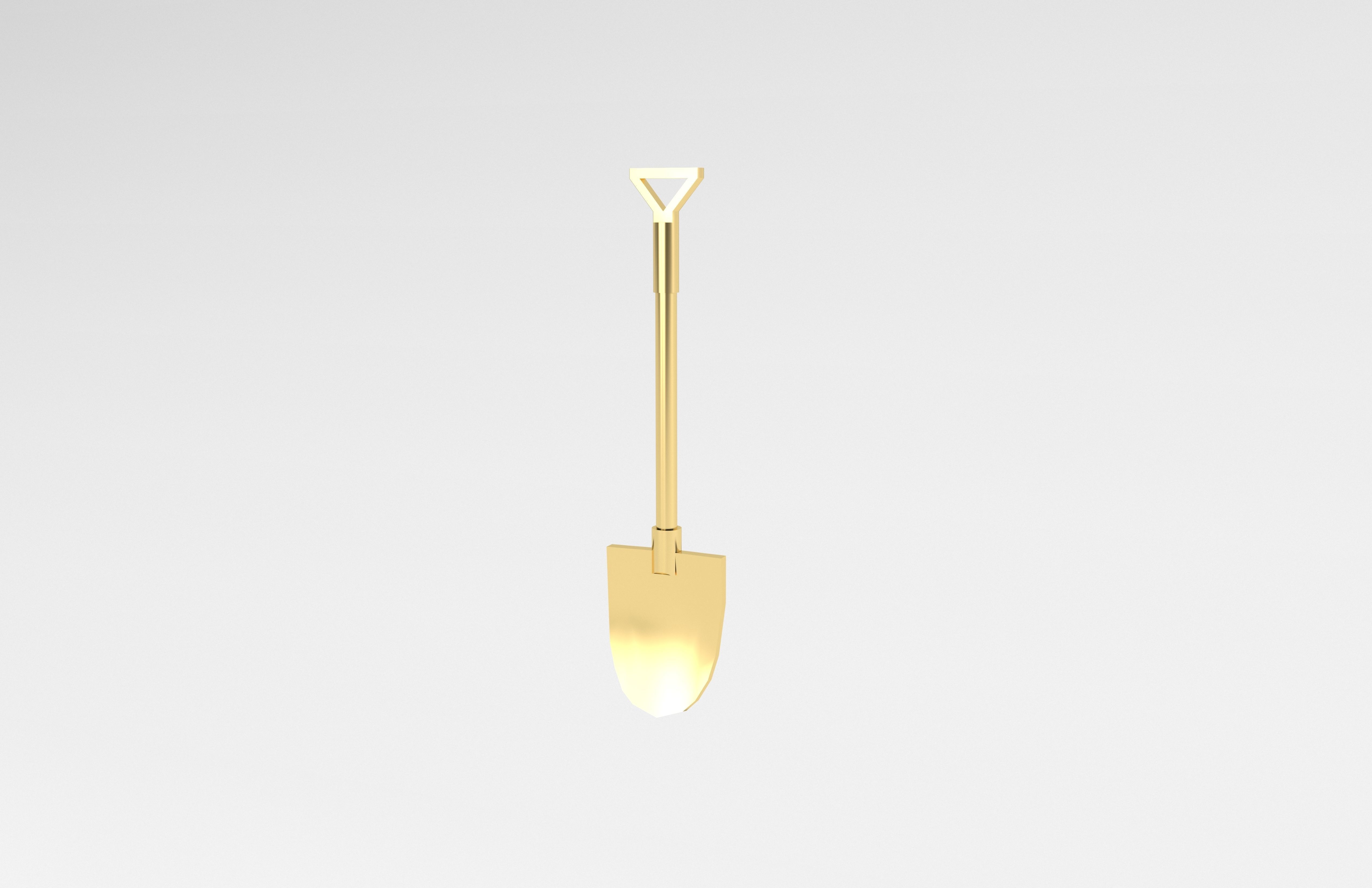 Shovel v1 004 Low-poly 3D model_2