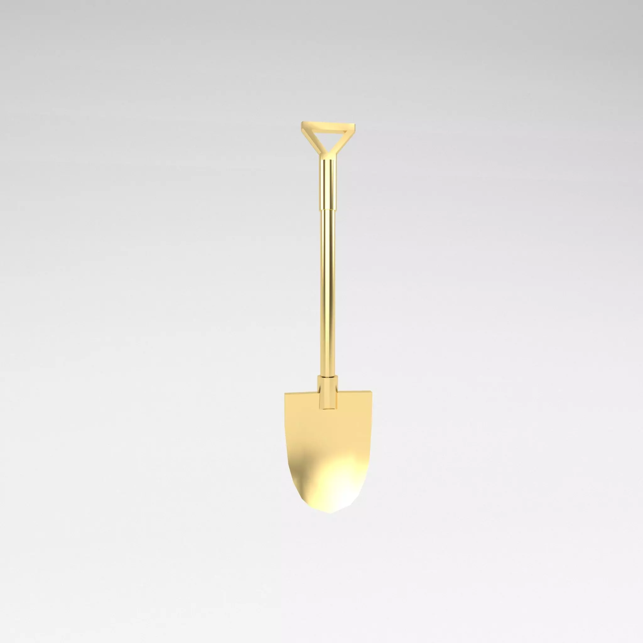 Shovel v1 004 Low-poly 3D model_0
