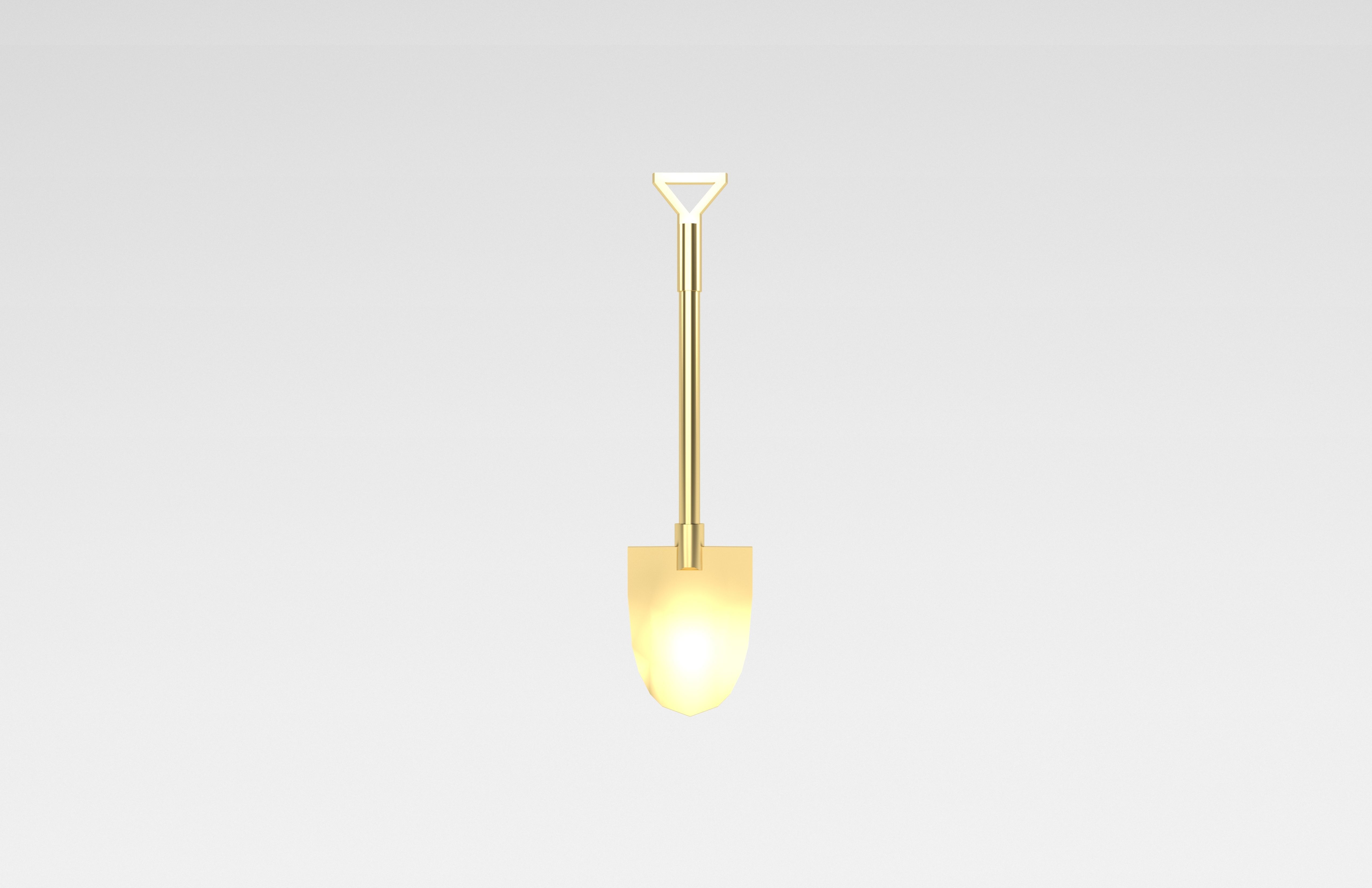 Shovel v1 004 Low-poly 3D model_1