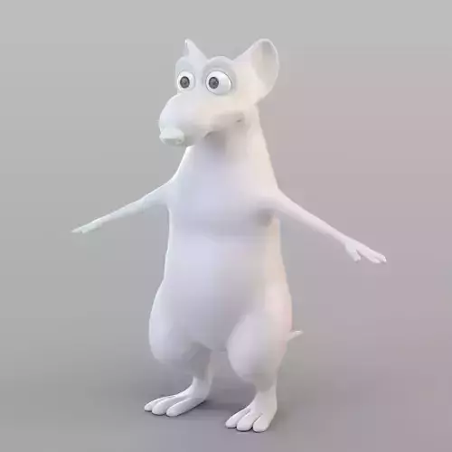 Cartoon Big Mouse 3D model