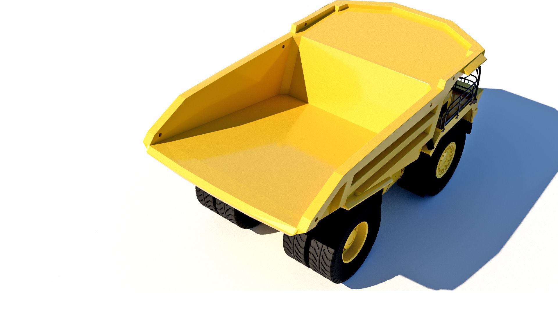Mining Dump Truck 3D model 3D model_3