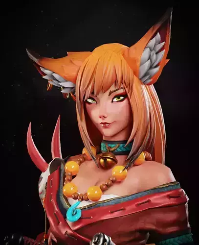 Kyoko - Game Ready Character Low-poly 3D model