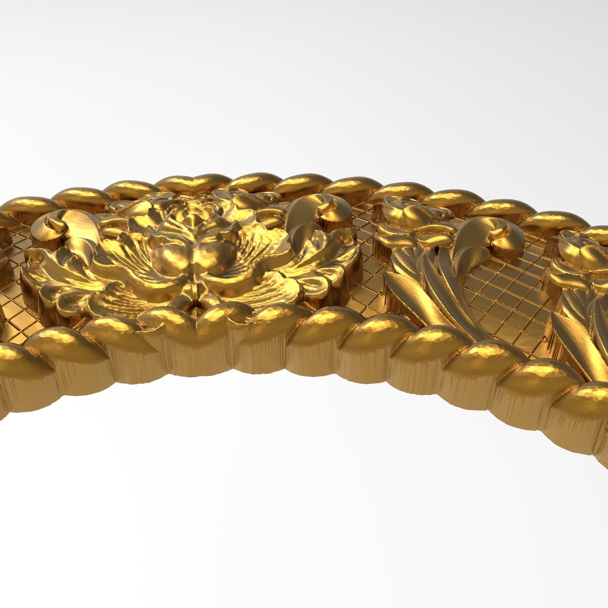 Carved Picture Frame 3D model_5