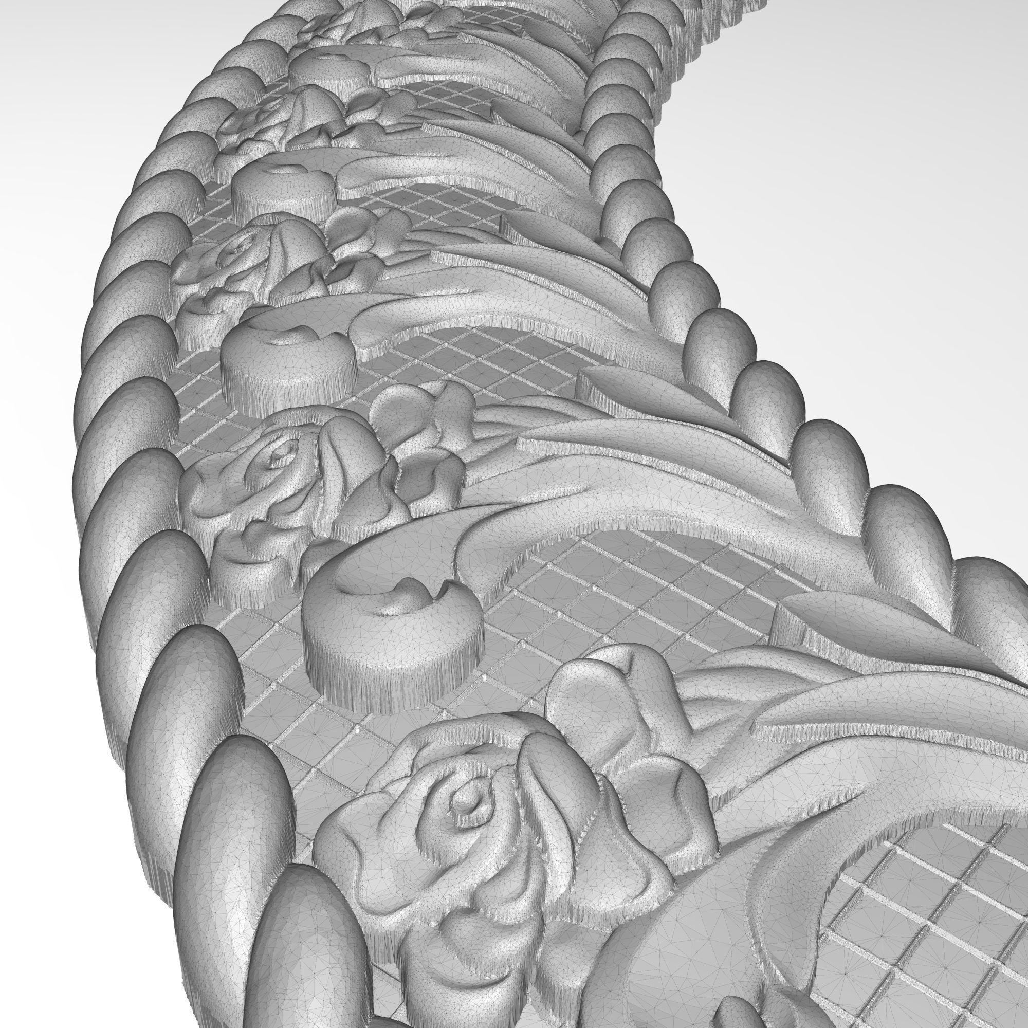 Carved Picture Frame 3D model_7
