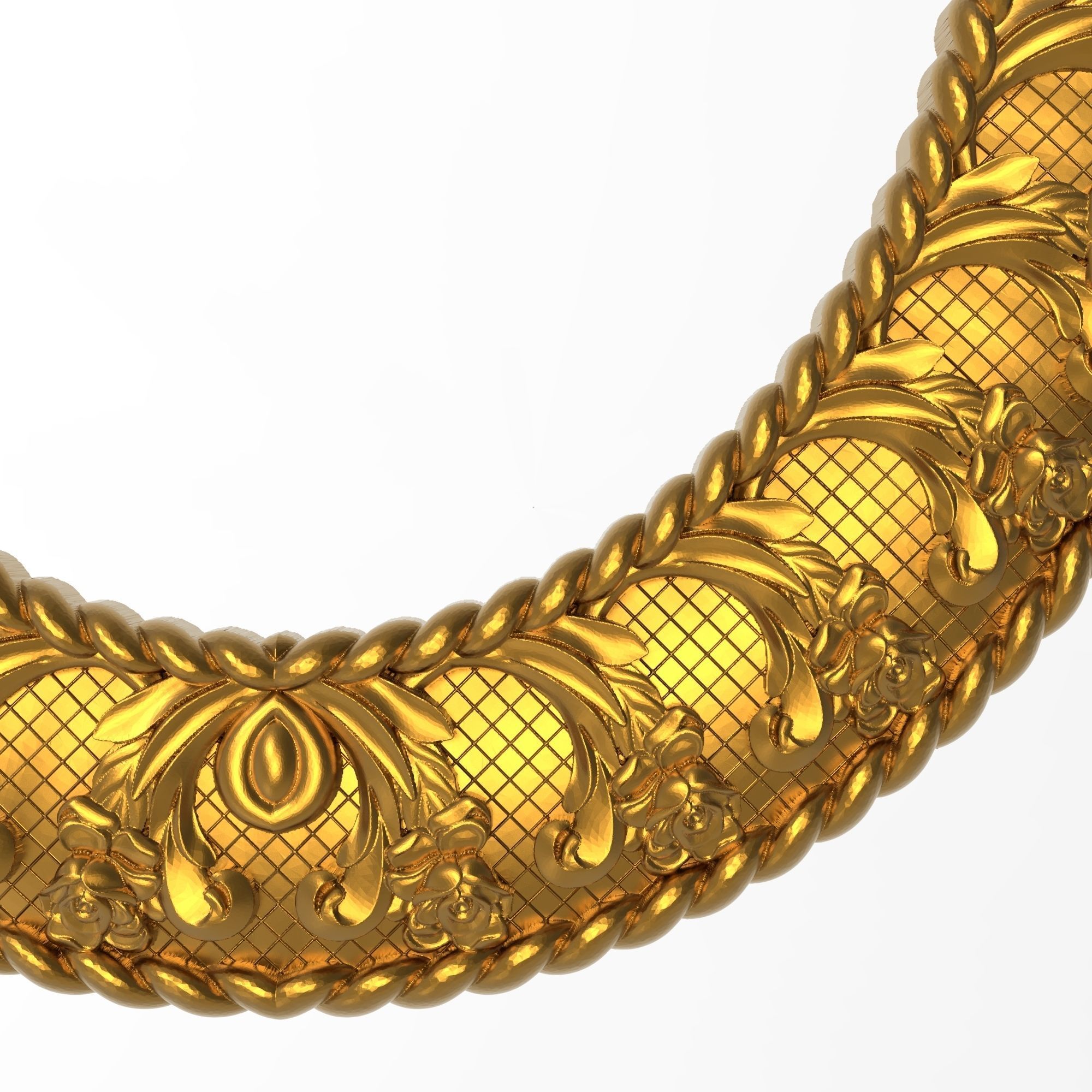 Carved Picture Frame 3D model_2