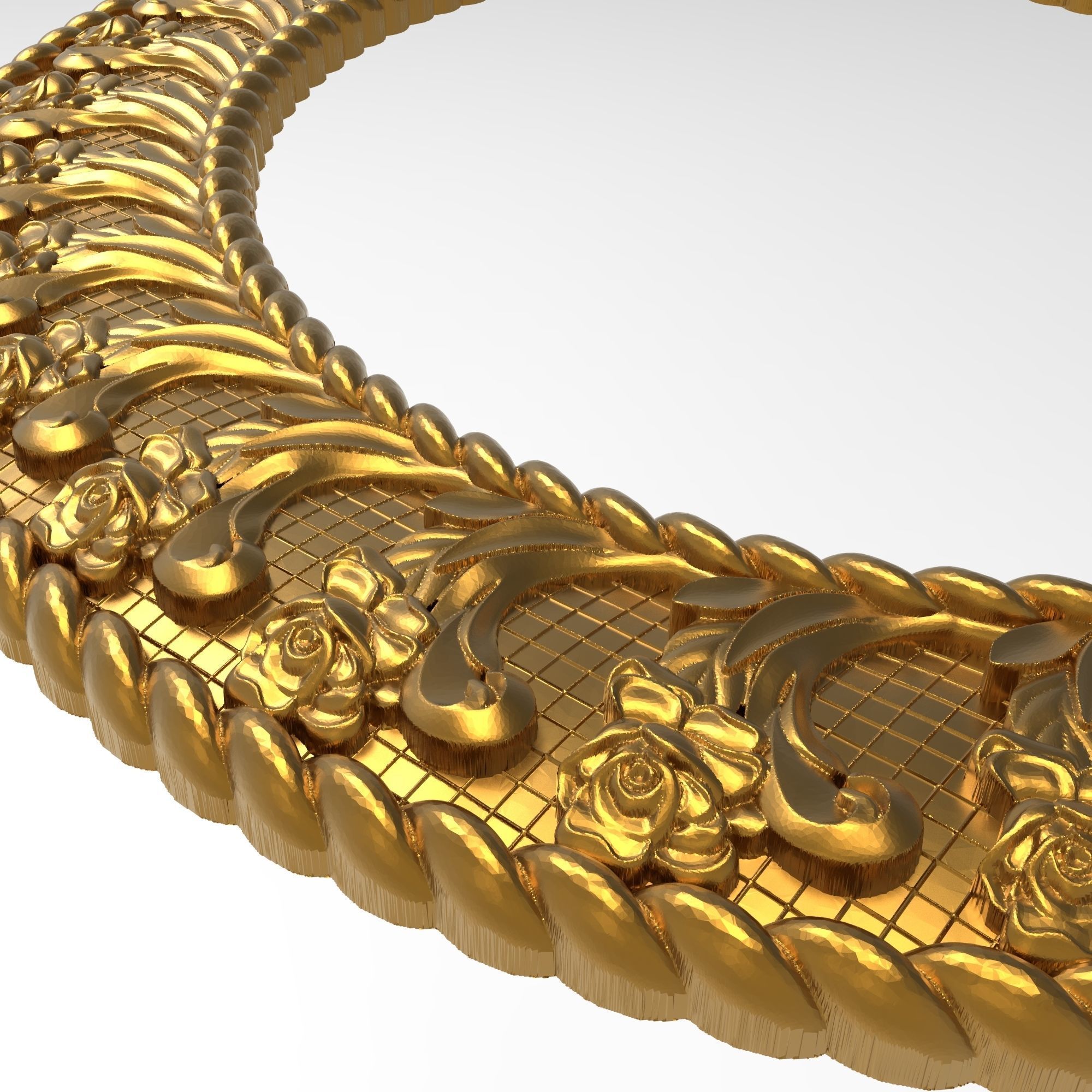 Carved Picture Frame 3D model_6