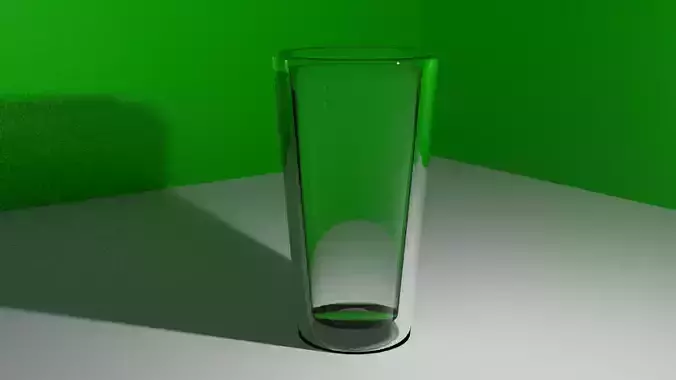 glass vase on table