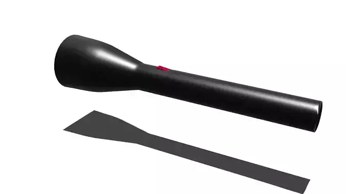 electric torch Free low-poly 3D model