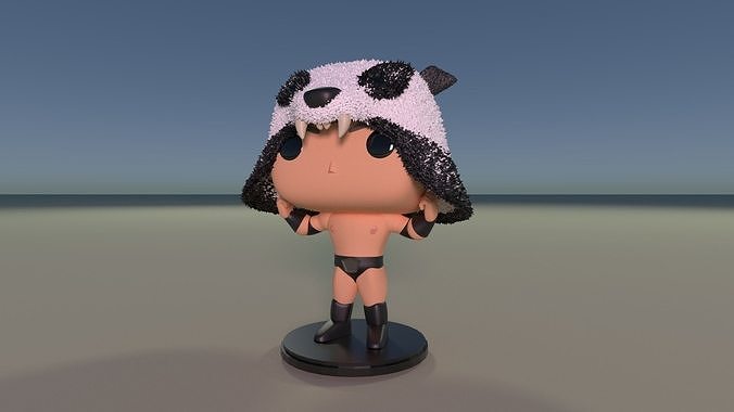 Custom Pop Sammy Guevara Panda Figure 3D print model