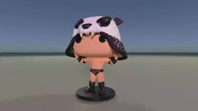 Custom Pop Sammy Guevara Panda Figure 3D print model