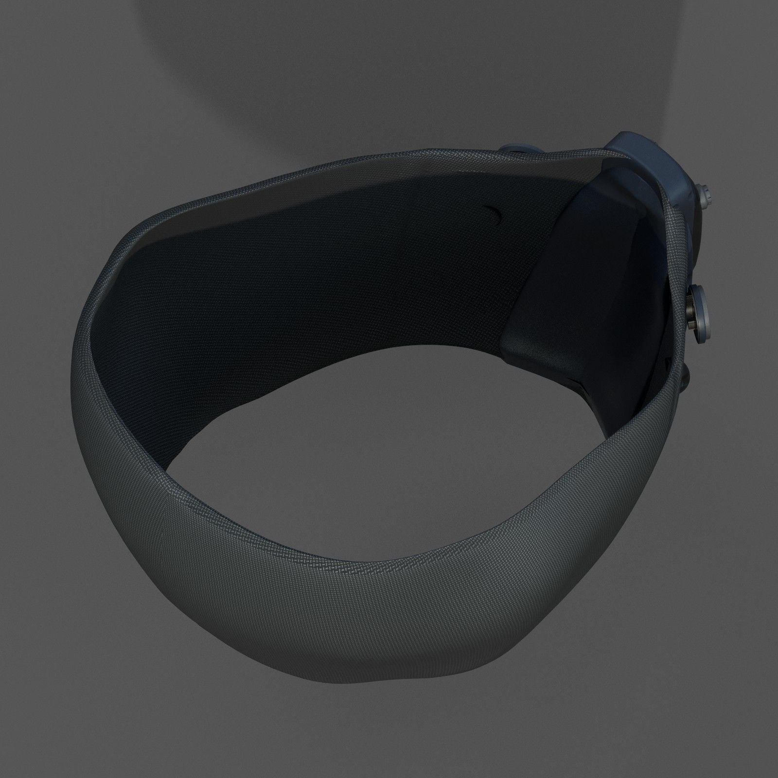 Gas mask respirator scifi futuristic 3d  Low-poly 3D model_7