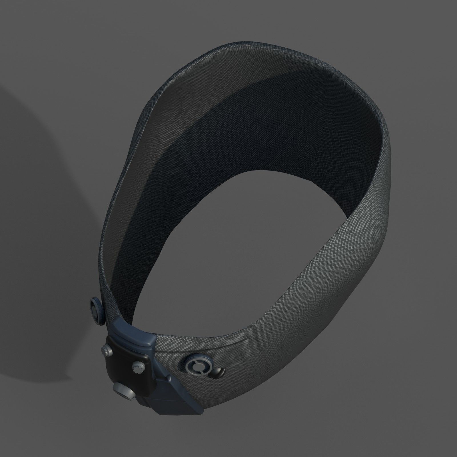 Gas mask respirator scifi futuristic 3d  Low-poly 3D model_4