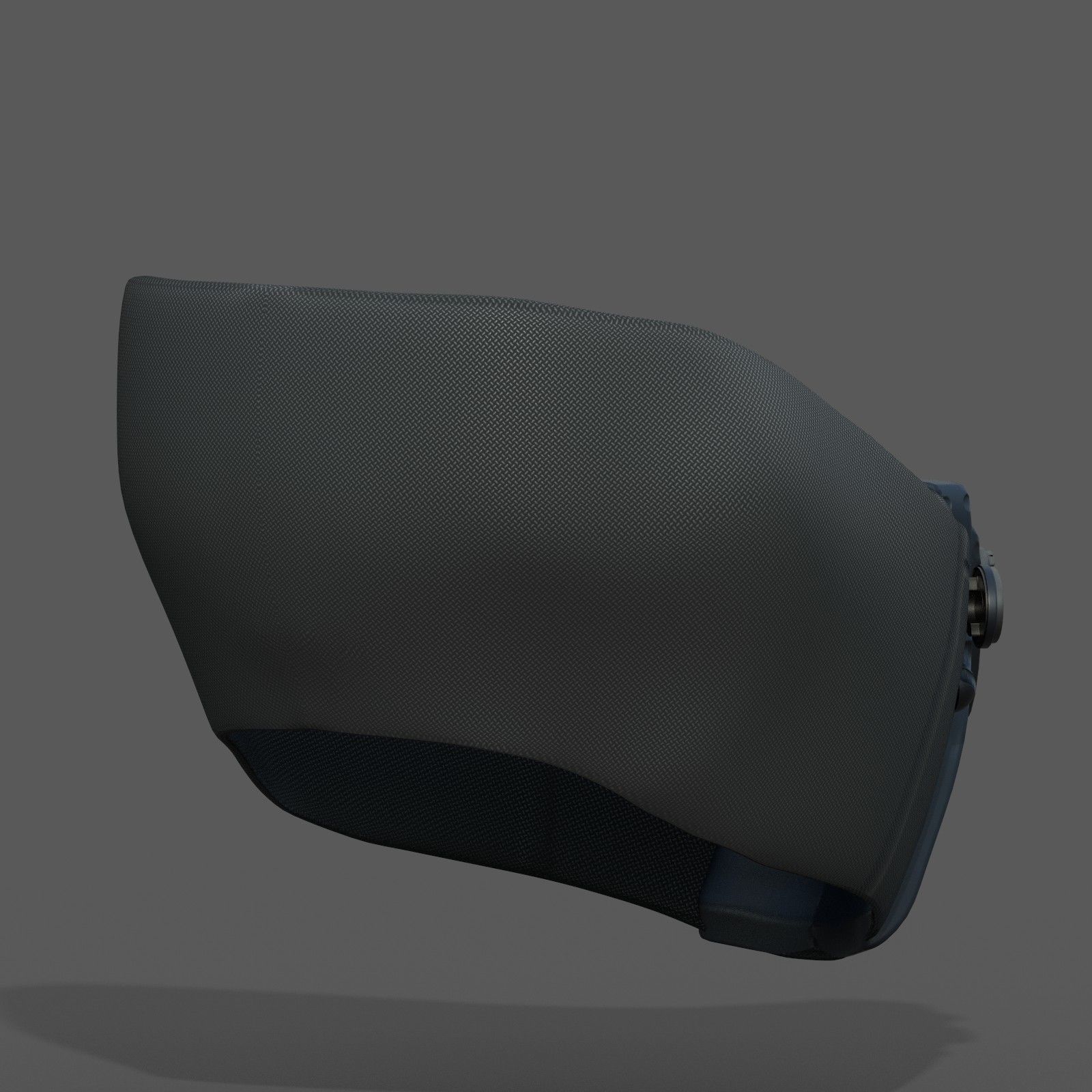 Gas mask respirator scifi futuristic 3d  Low-poly 3D model_2