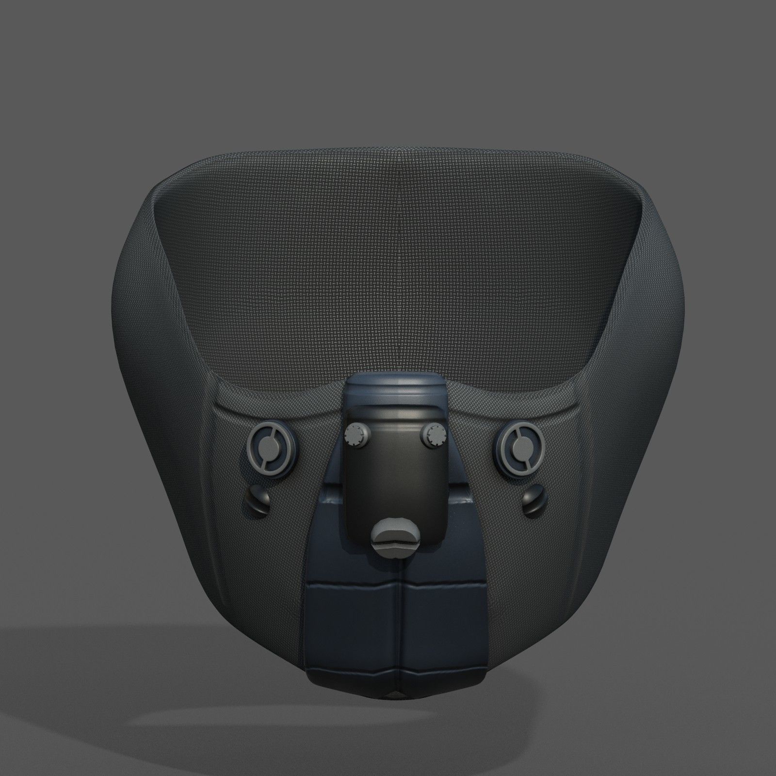 Gas mask respirator scifi futuristic 3d  Low-poly 3D model_5