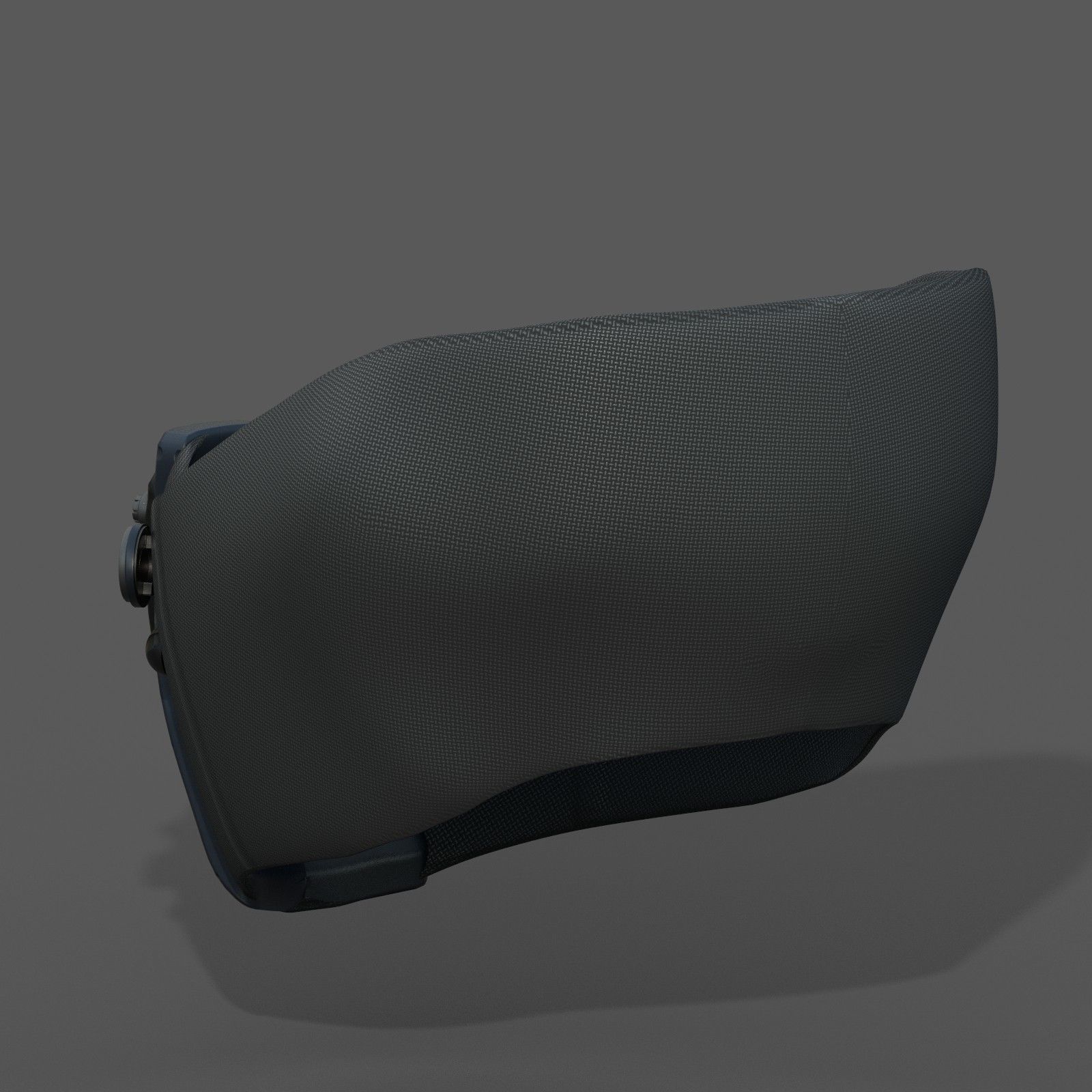 Gas mask respirator scifi futuristic 3d  Low-poly 3D model_8