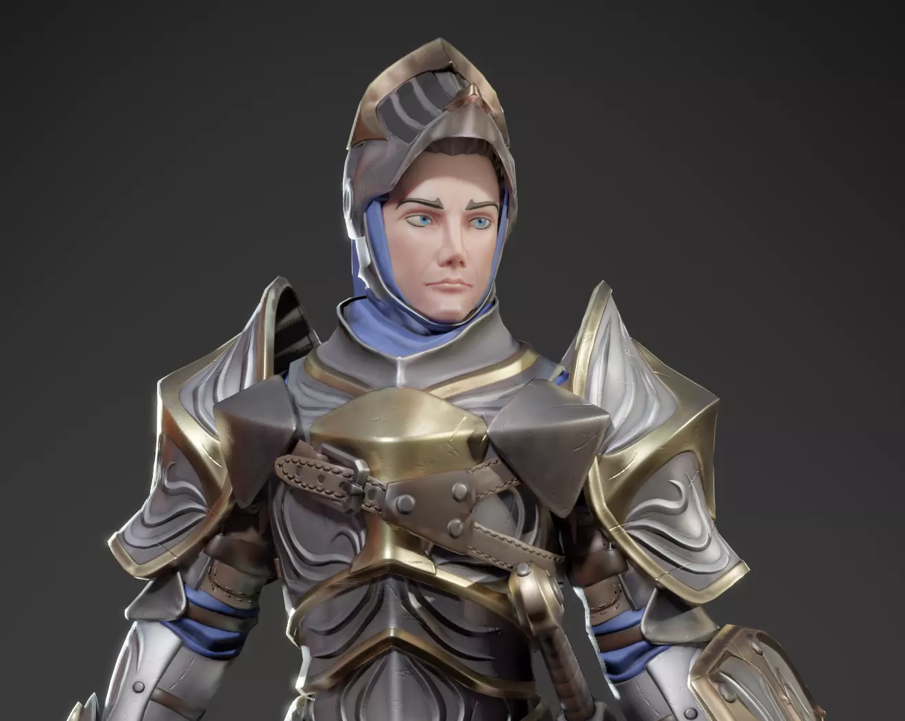 Stylized Knight - Game Ready Character Low-poly 3D model