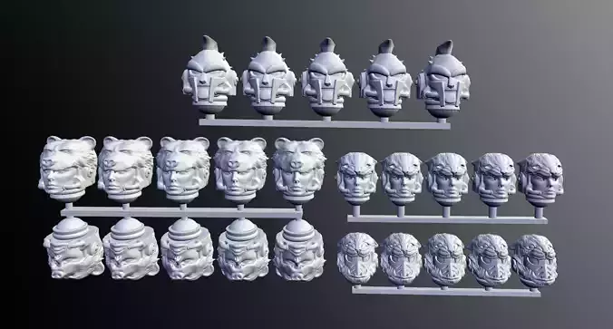 space roman helmets 3D print model