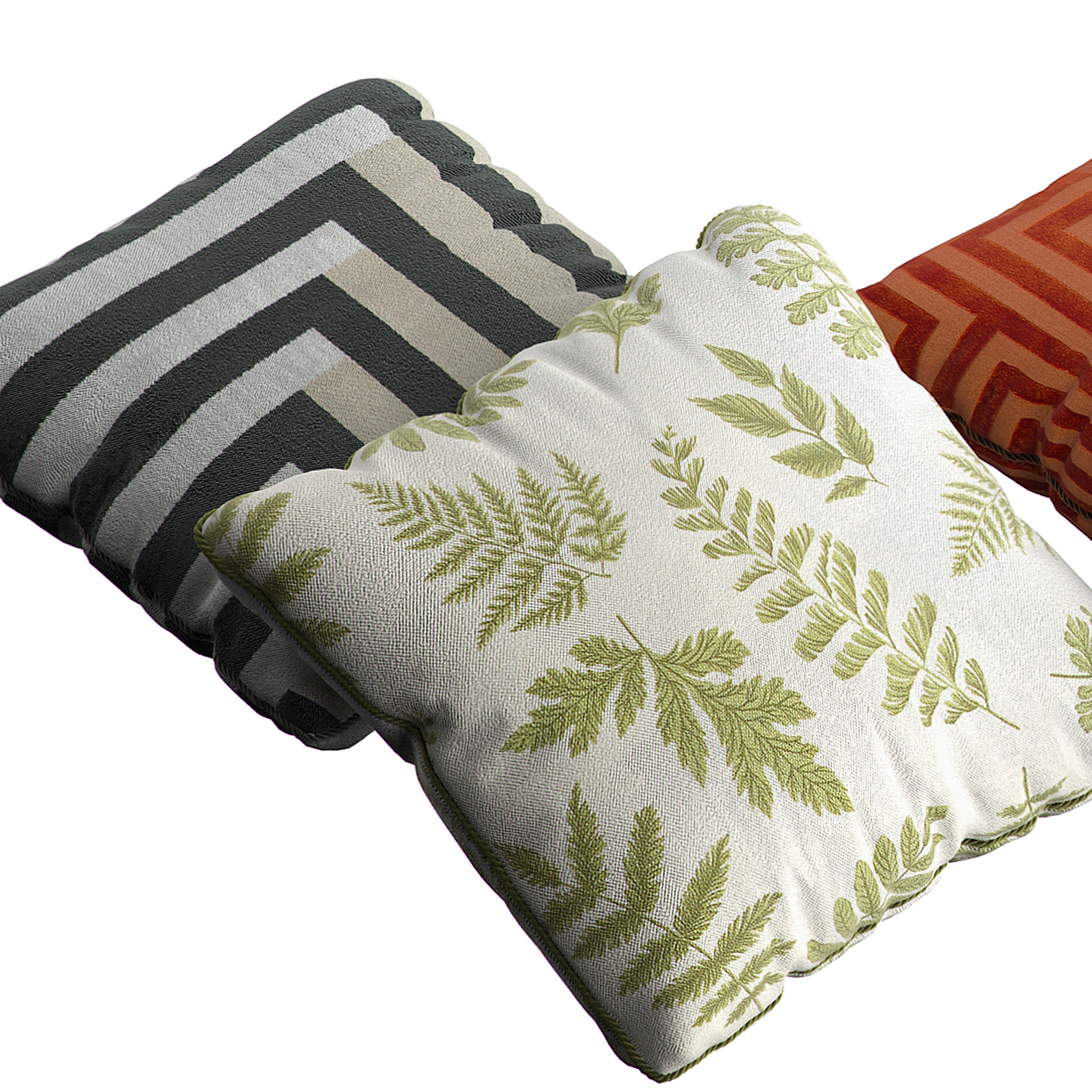H and M Pillow Set 1 3D model_3