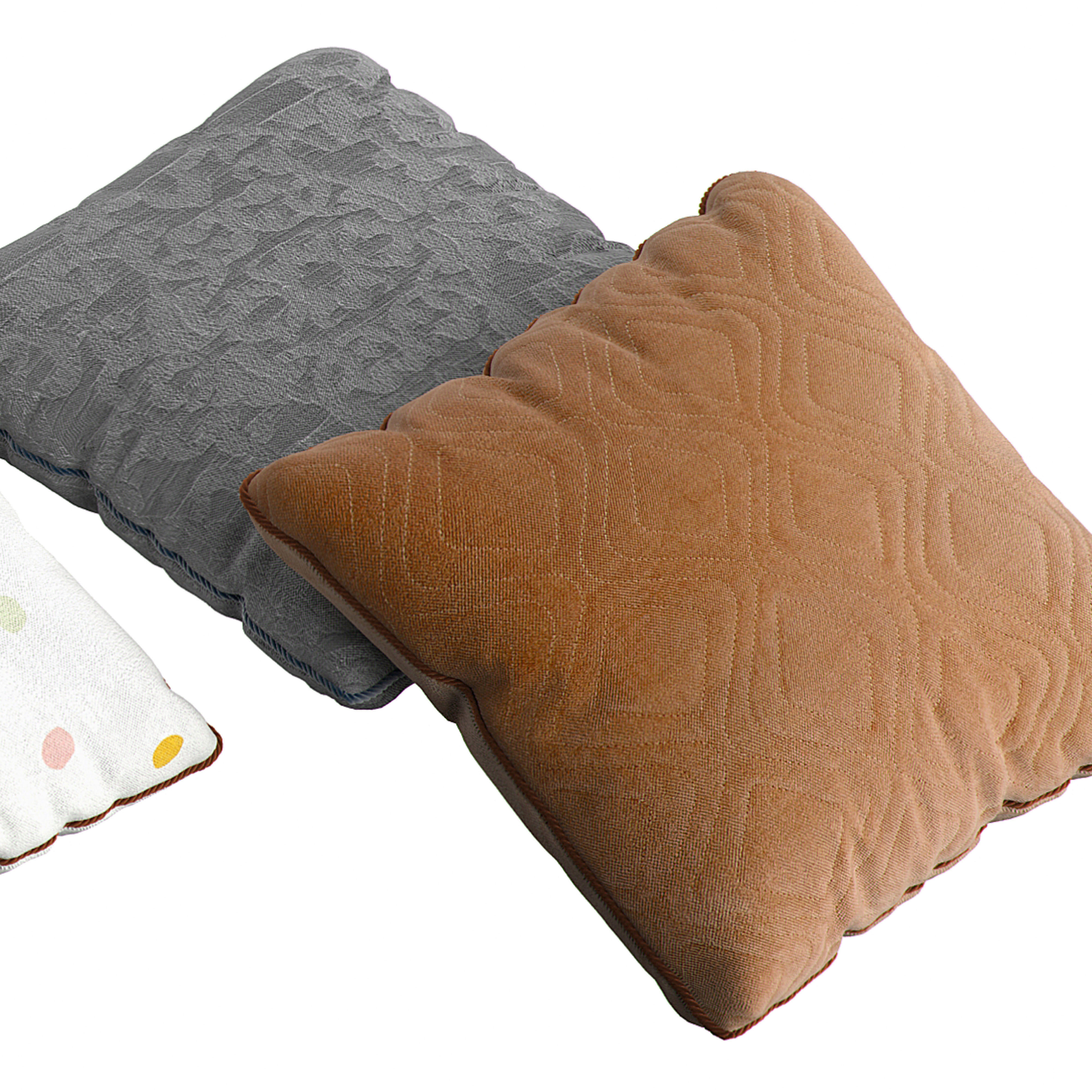 H and M Pillow Set 1 3D model_2