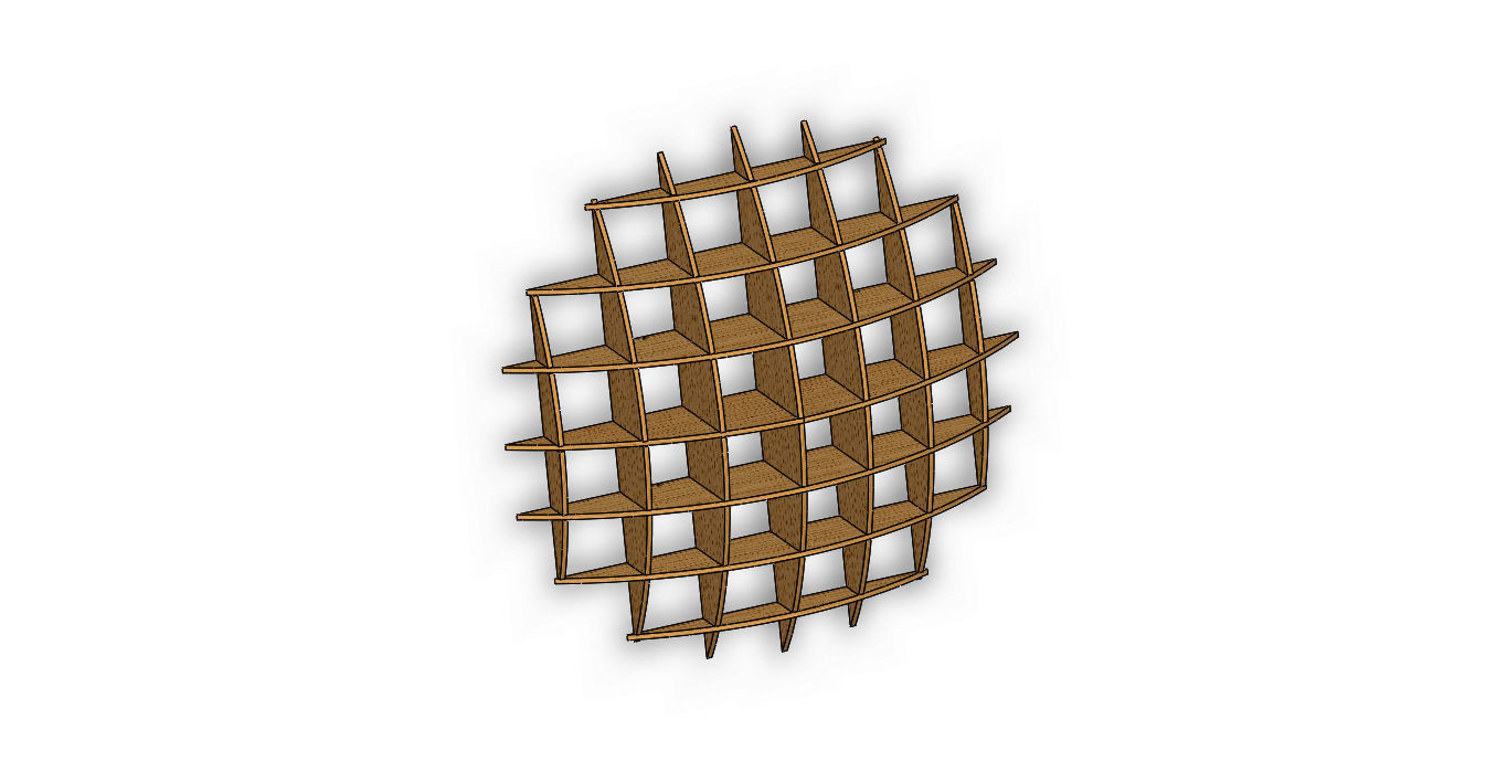 Parametric Wall Shelf 3D model_1