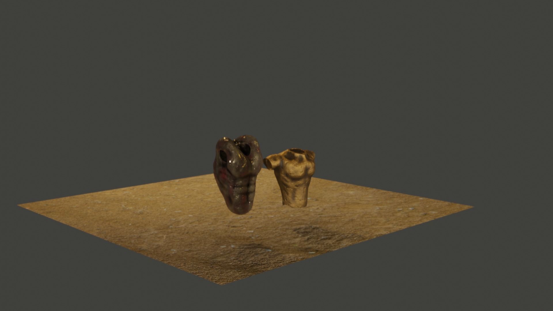 Antic Assets Pack  Free low-poly 3D model_2