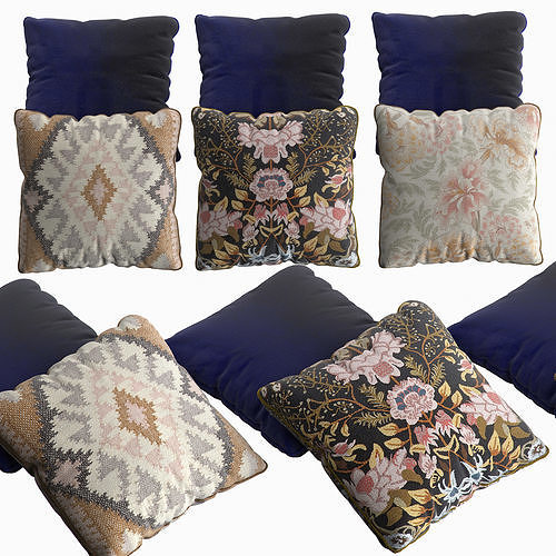 H and M Pillow Set 2 3D model