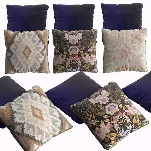 H and M Pillow Set 2 3D model