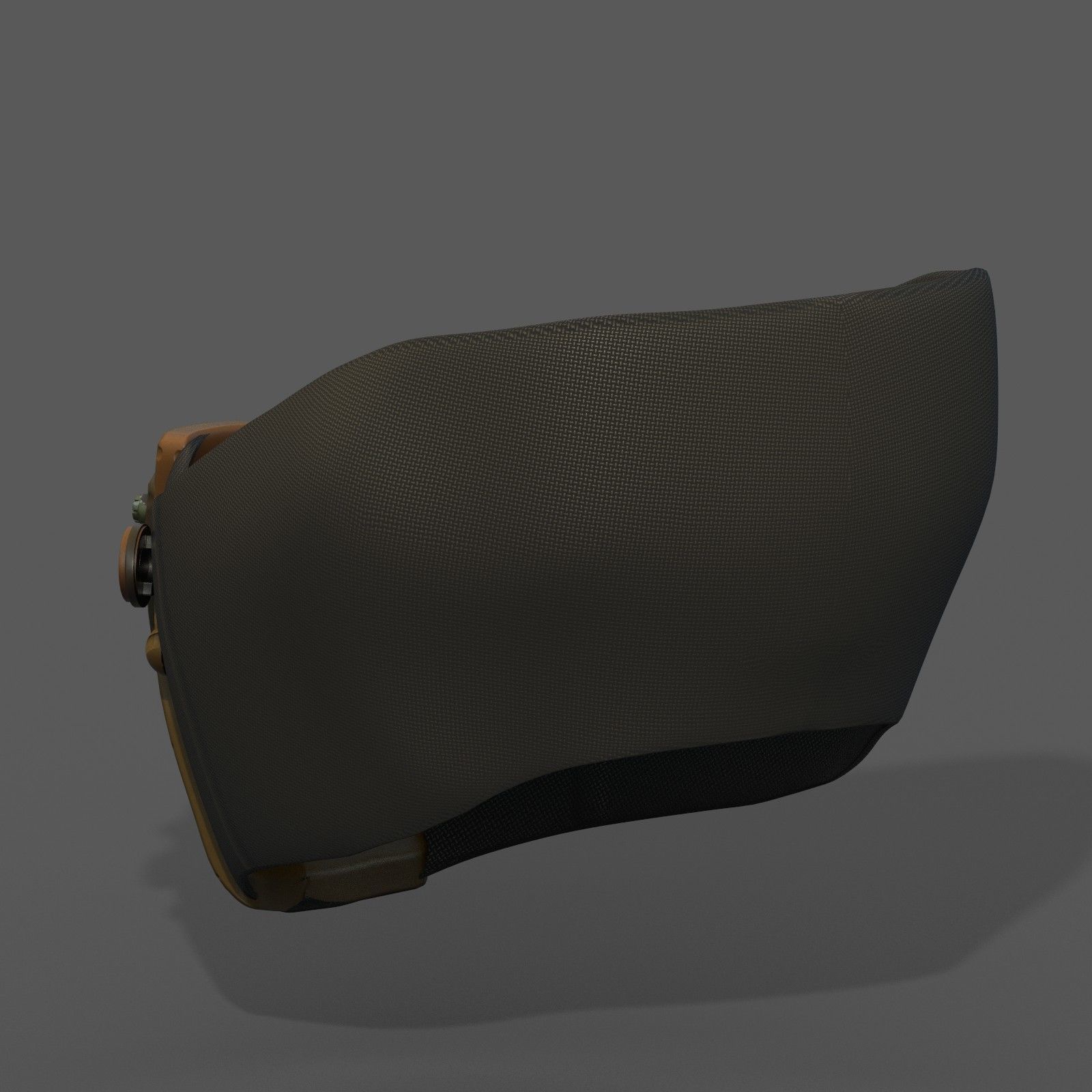 Gas mask respirator scifi futuristic 3d Artist Low-poly 3D model_6