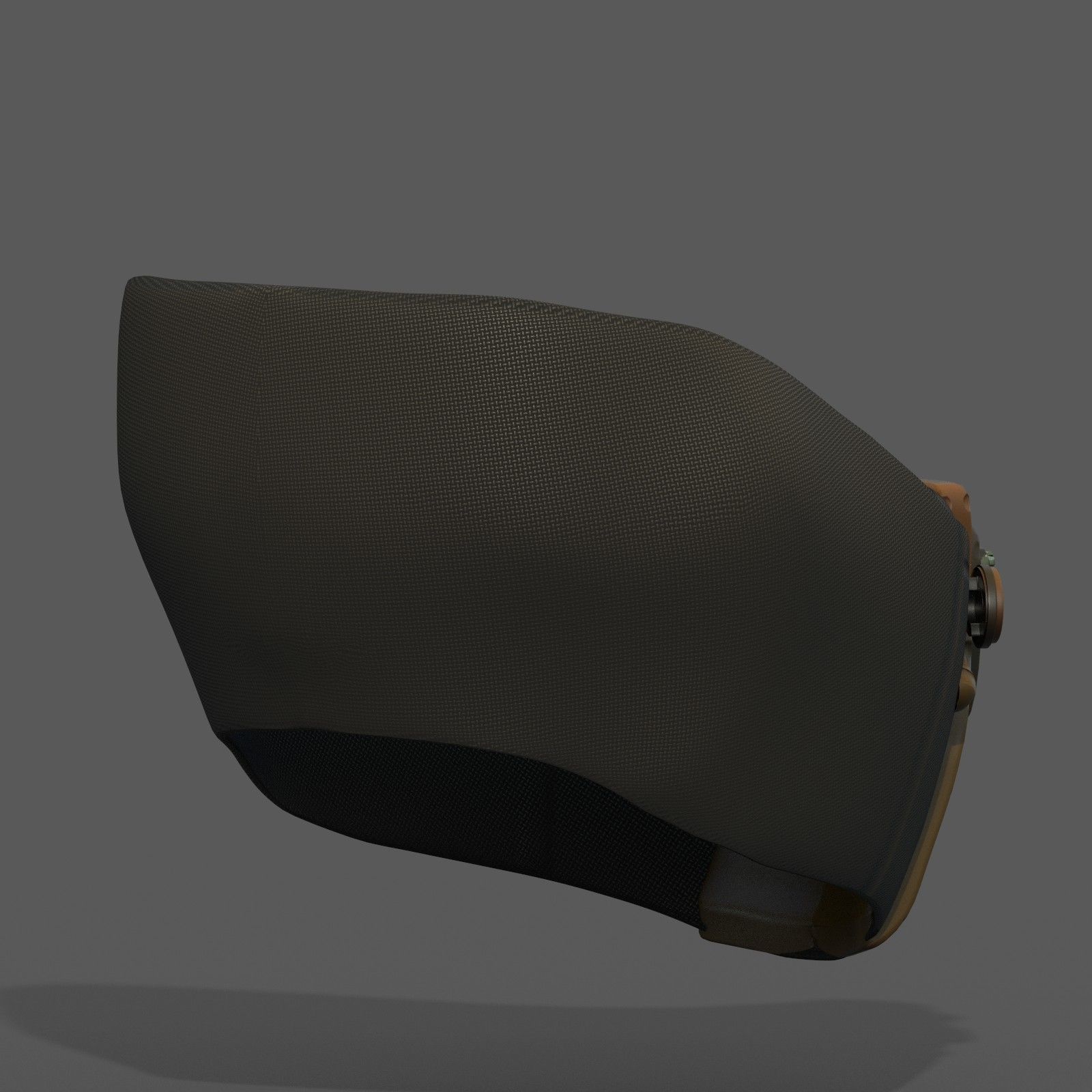 Gas mask respirator scifi futuristic 3d Artist Low-poly 3D model_8