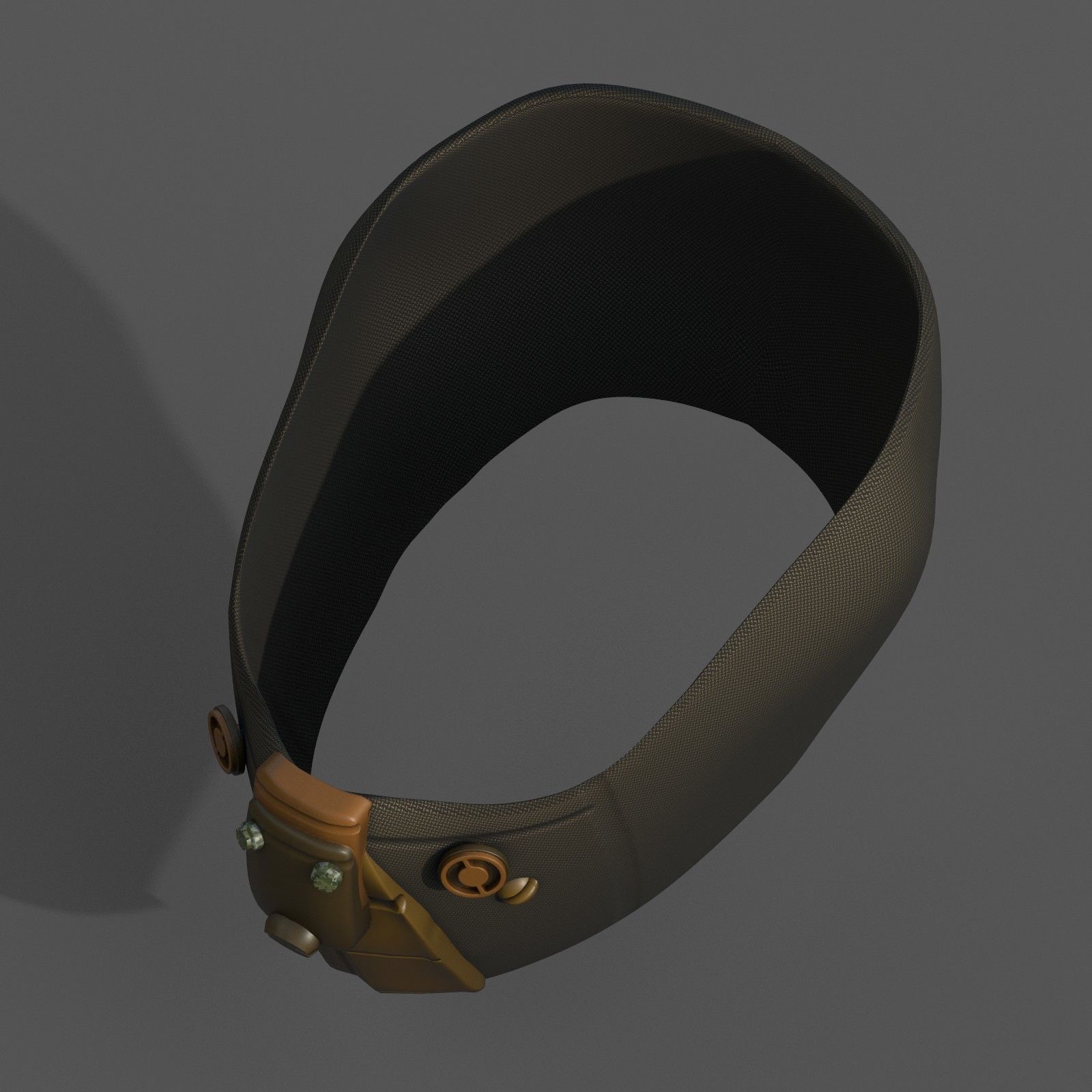 Gas mask respirator scifi futuristic 3d Artist Low-poly 3D model_9