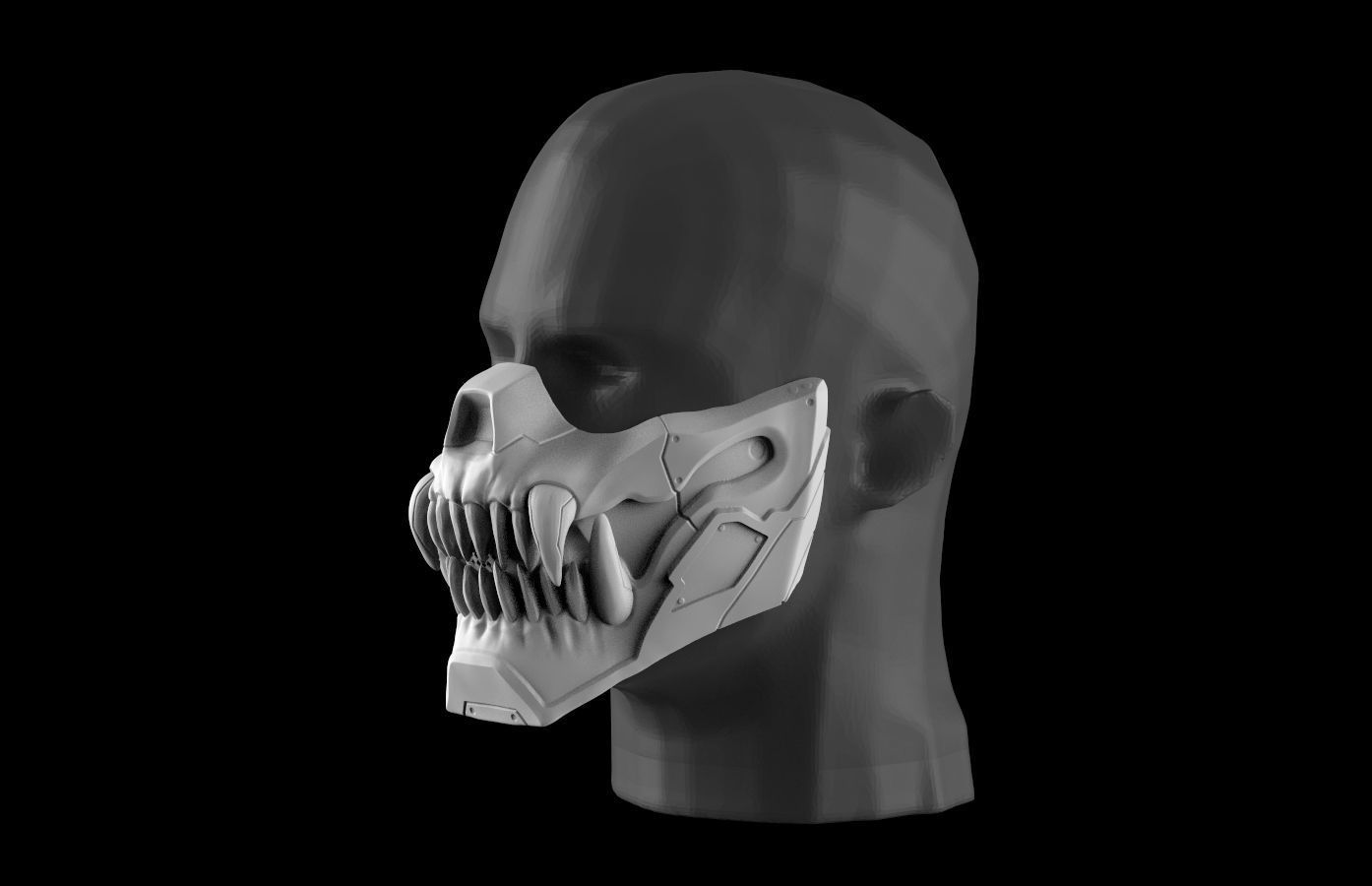 FUTURE NINJA MASK 3D print model_5
