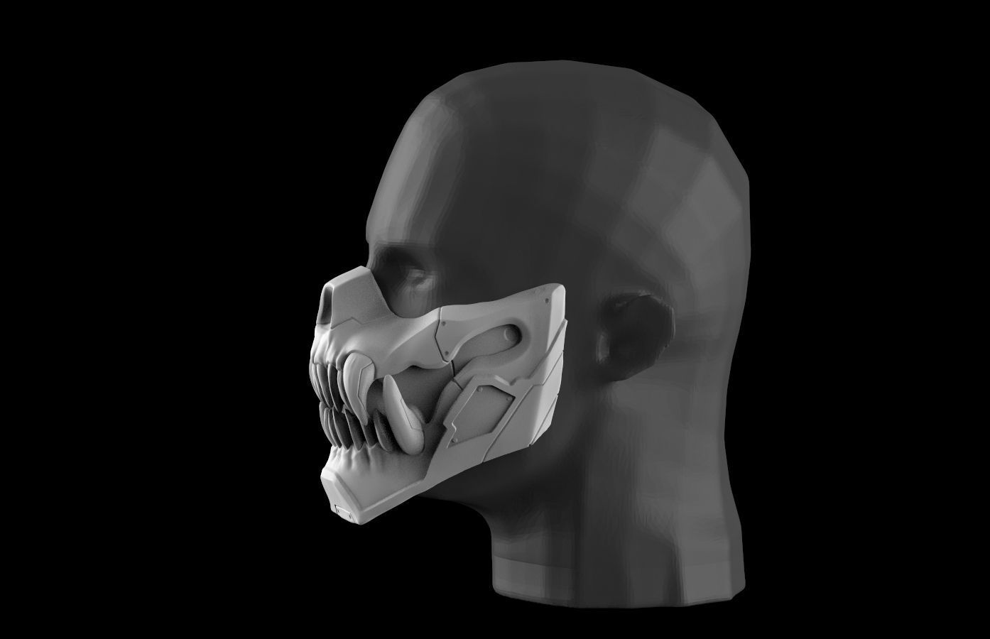 FUTURE NINJA MASK 3D print model_6