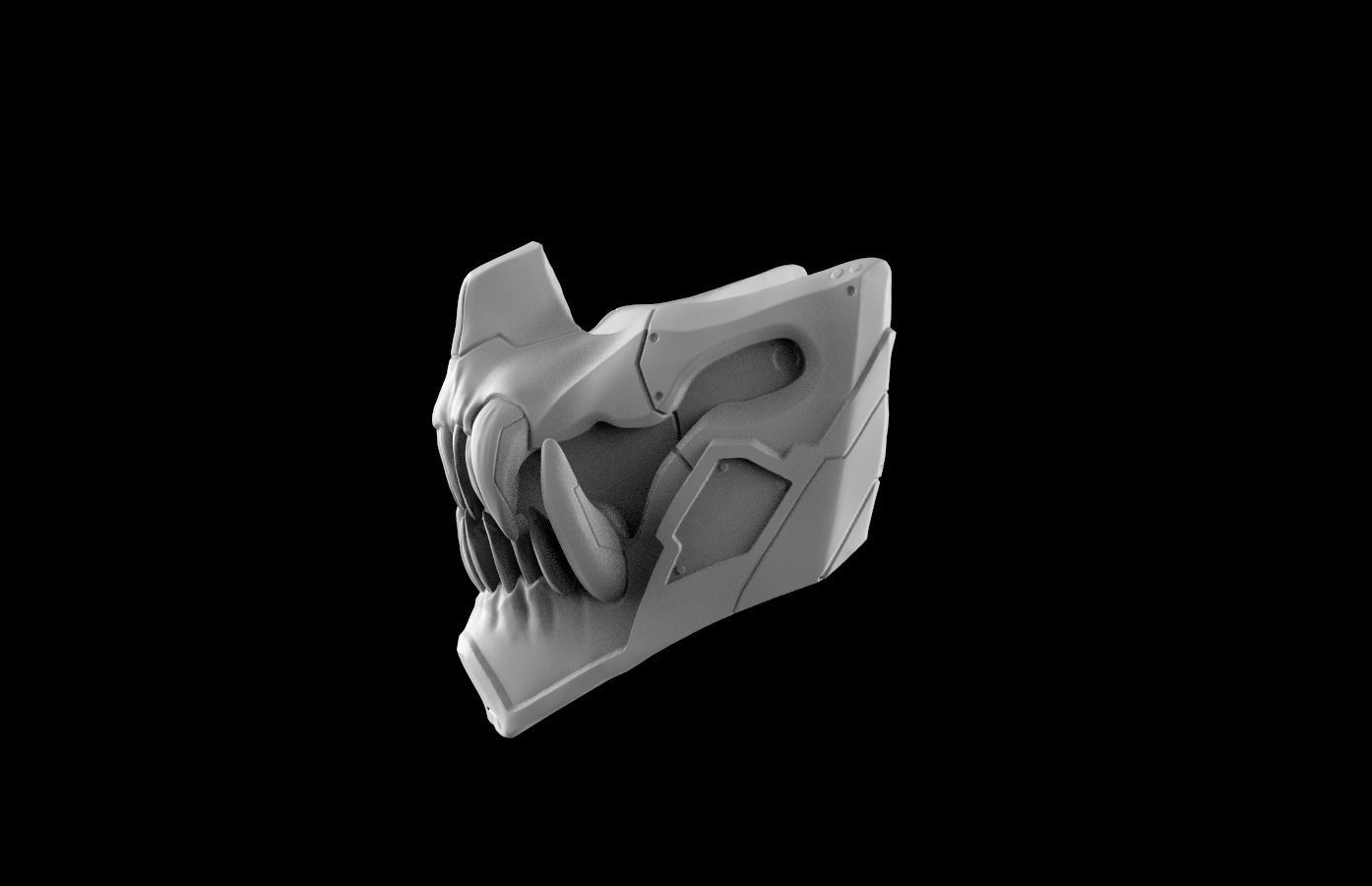 FUTURE NINJA MASK 3D print model_9