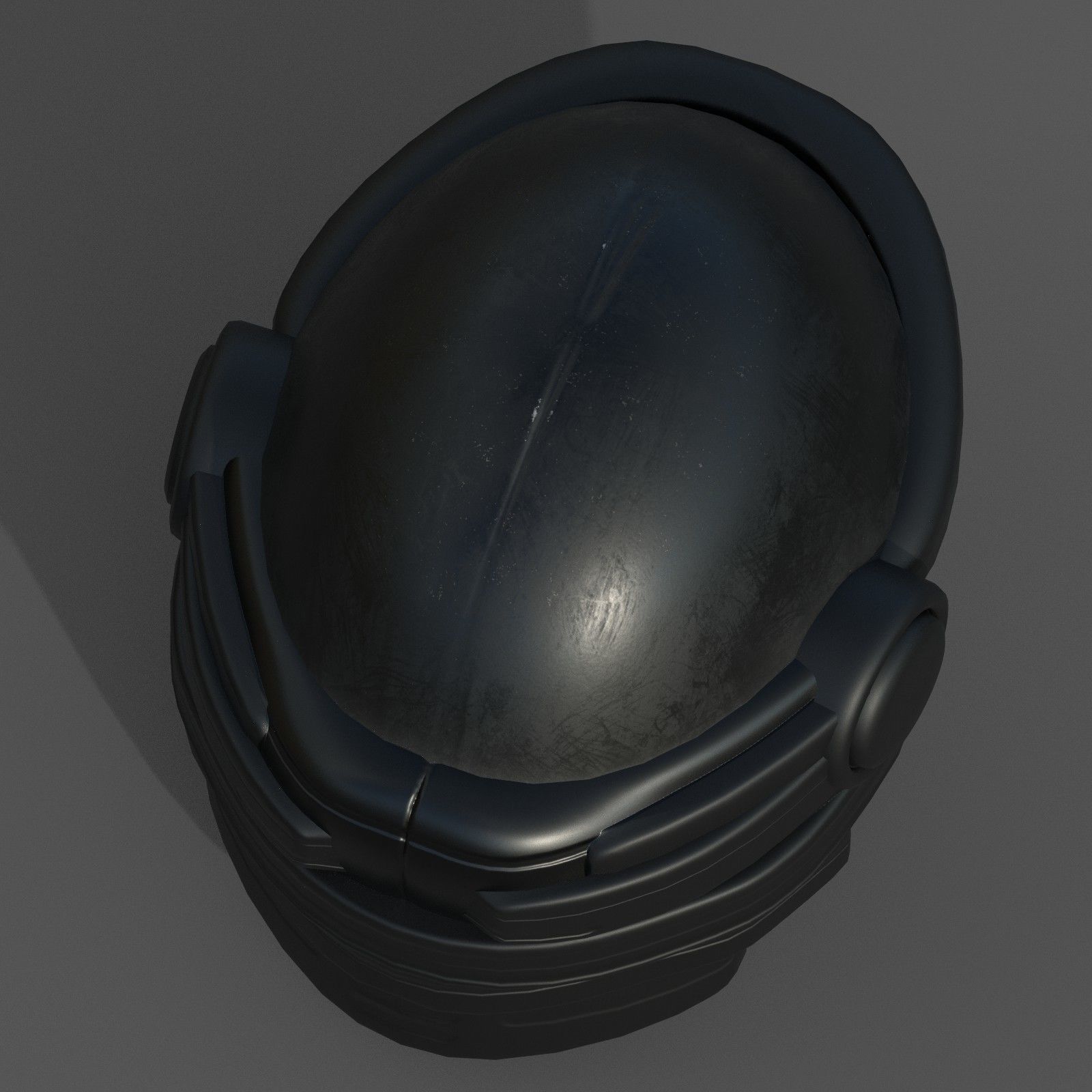 Helmet scifi fantasy futuristic military Scifi  Low-poly 3D model_7