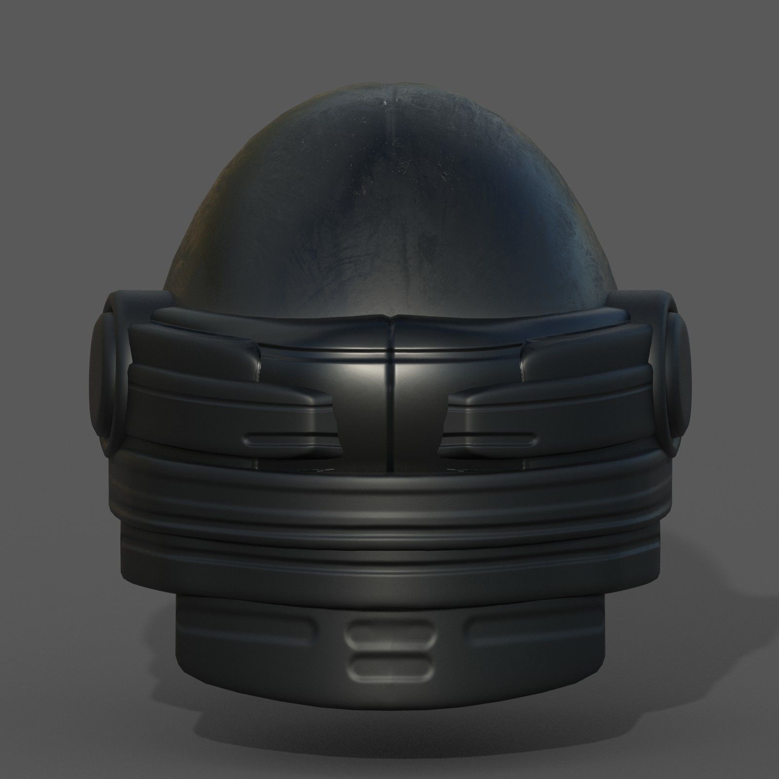 Helmet scifi fantasy futuristic military Scifi  Low-poly 3D model_2