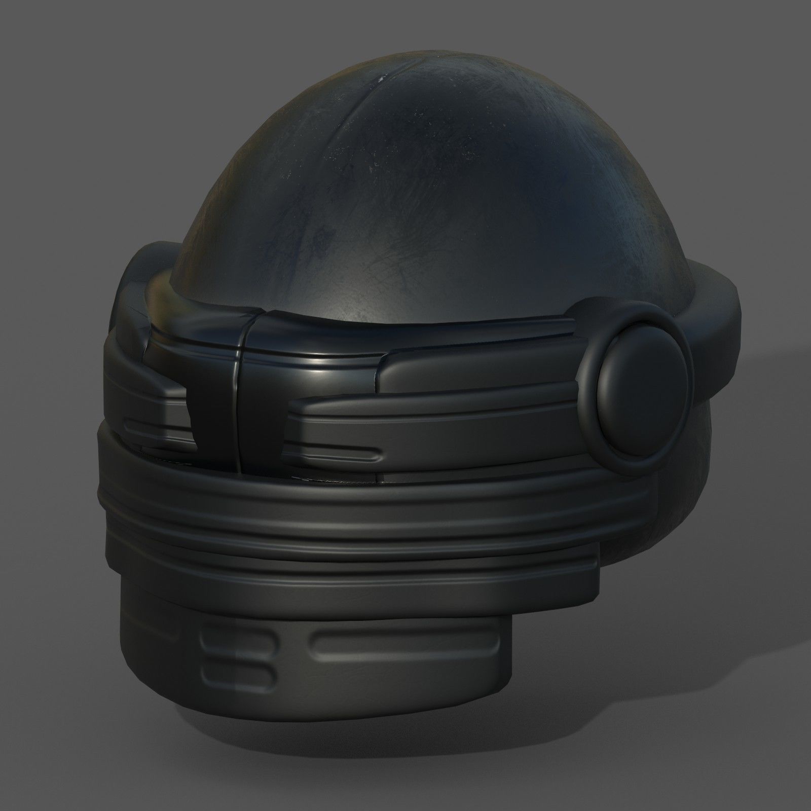 Helmet scifi fantasy futuristic military Scifi  Low-poly 3D model_3