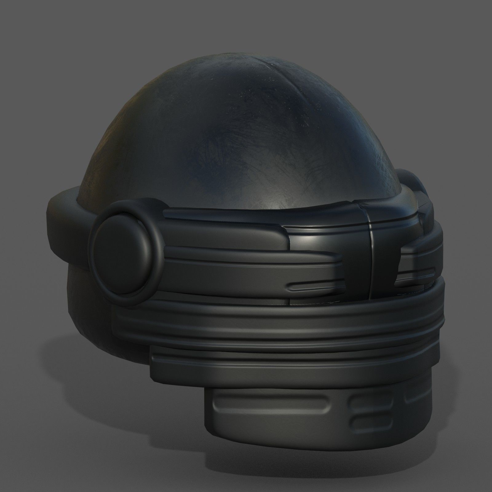 Helmet scifi fantasy futuristic military Scifi  Low-poly 3D model_1