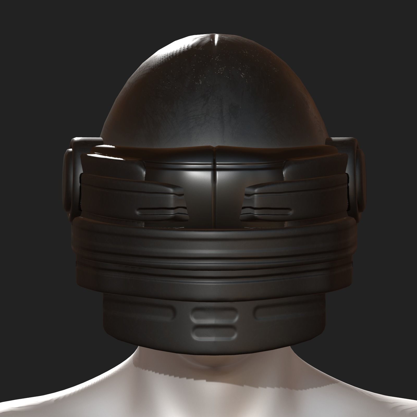 Helmet scifi fantasy futuristic military Scifi  Low-poly 3D model_9