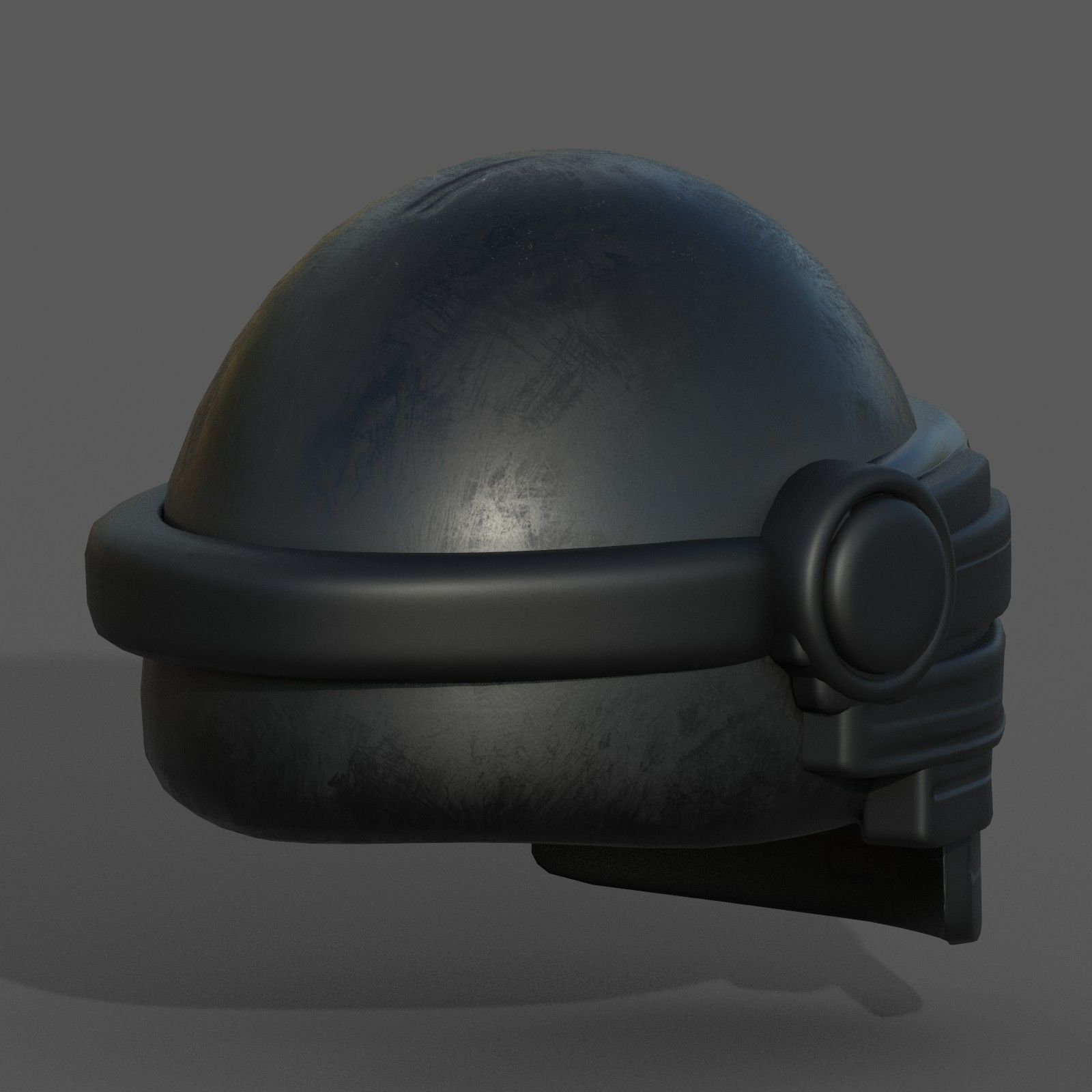 Helmet scifi fantasy futuristic military Scifi  Low-poly 3D model_6
