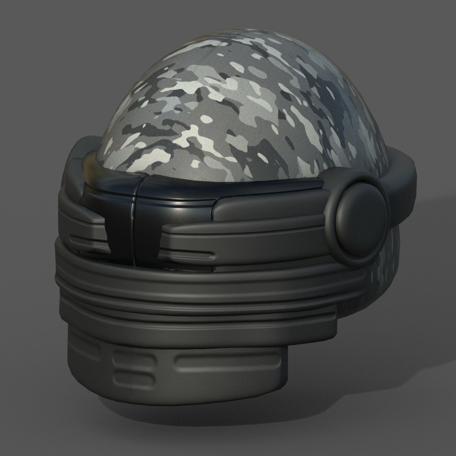 Helmet scifi military combat 3d  Low-poly 3D model_2
