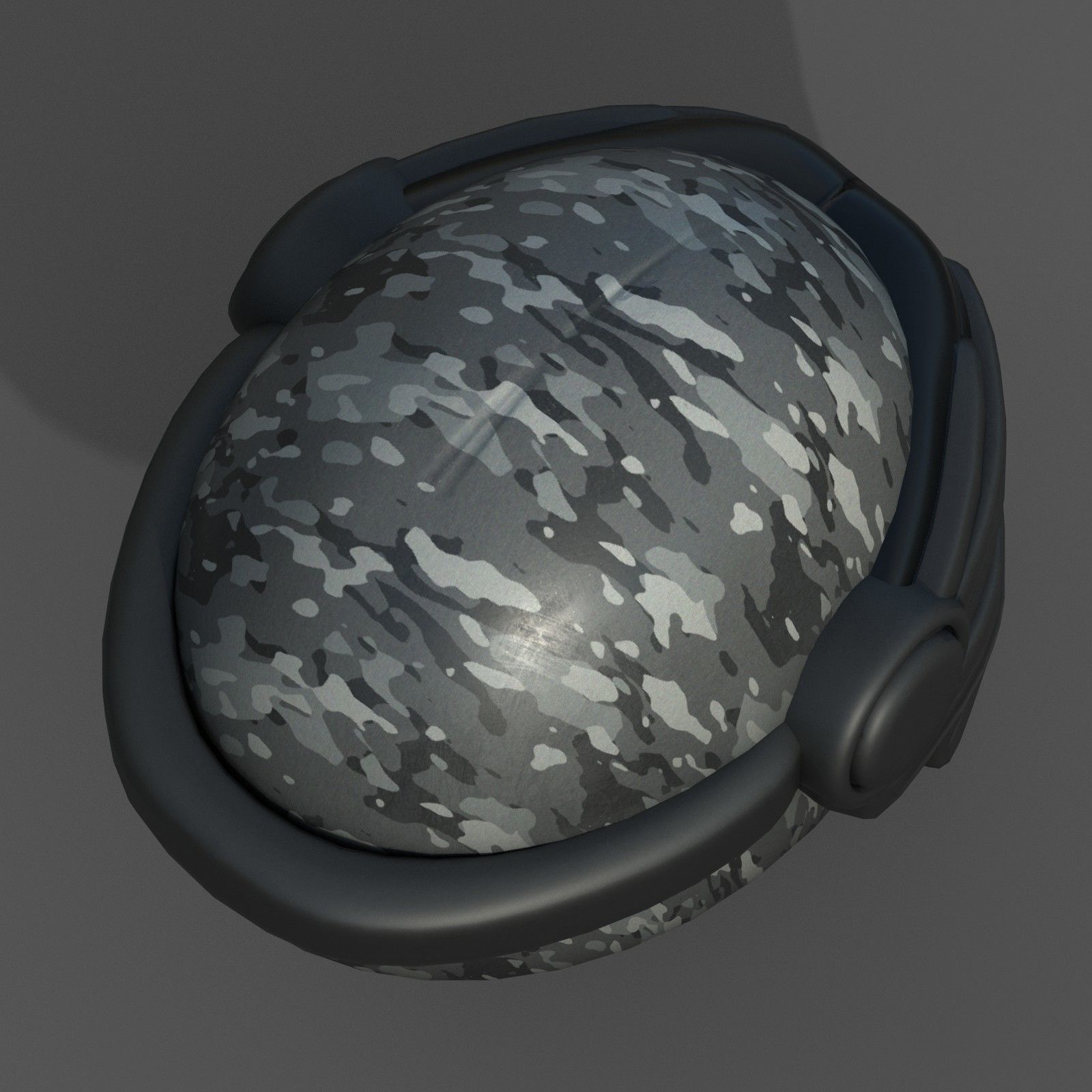 Helmet scifi military combat 3d  Low-poly 3D model_4